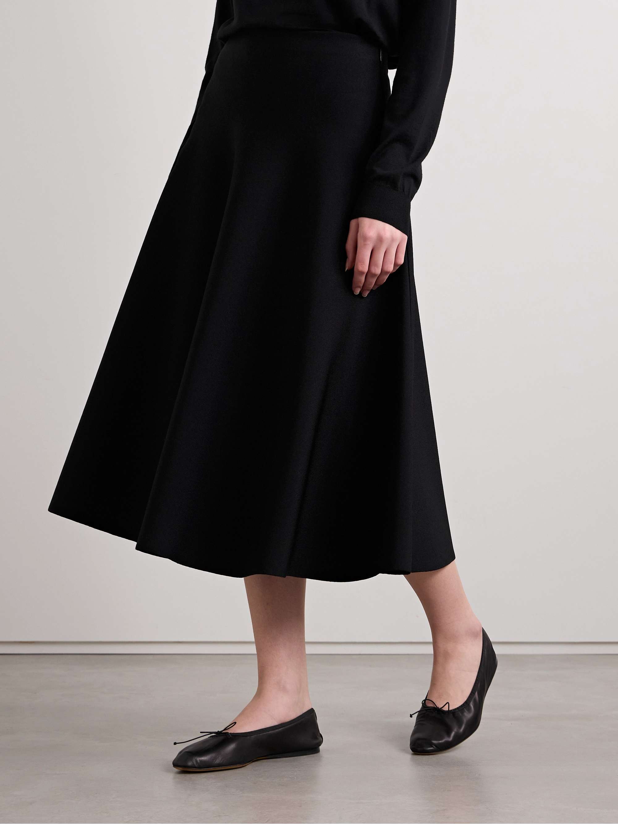 Harley stretch-knit midi skirt view