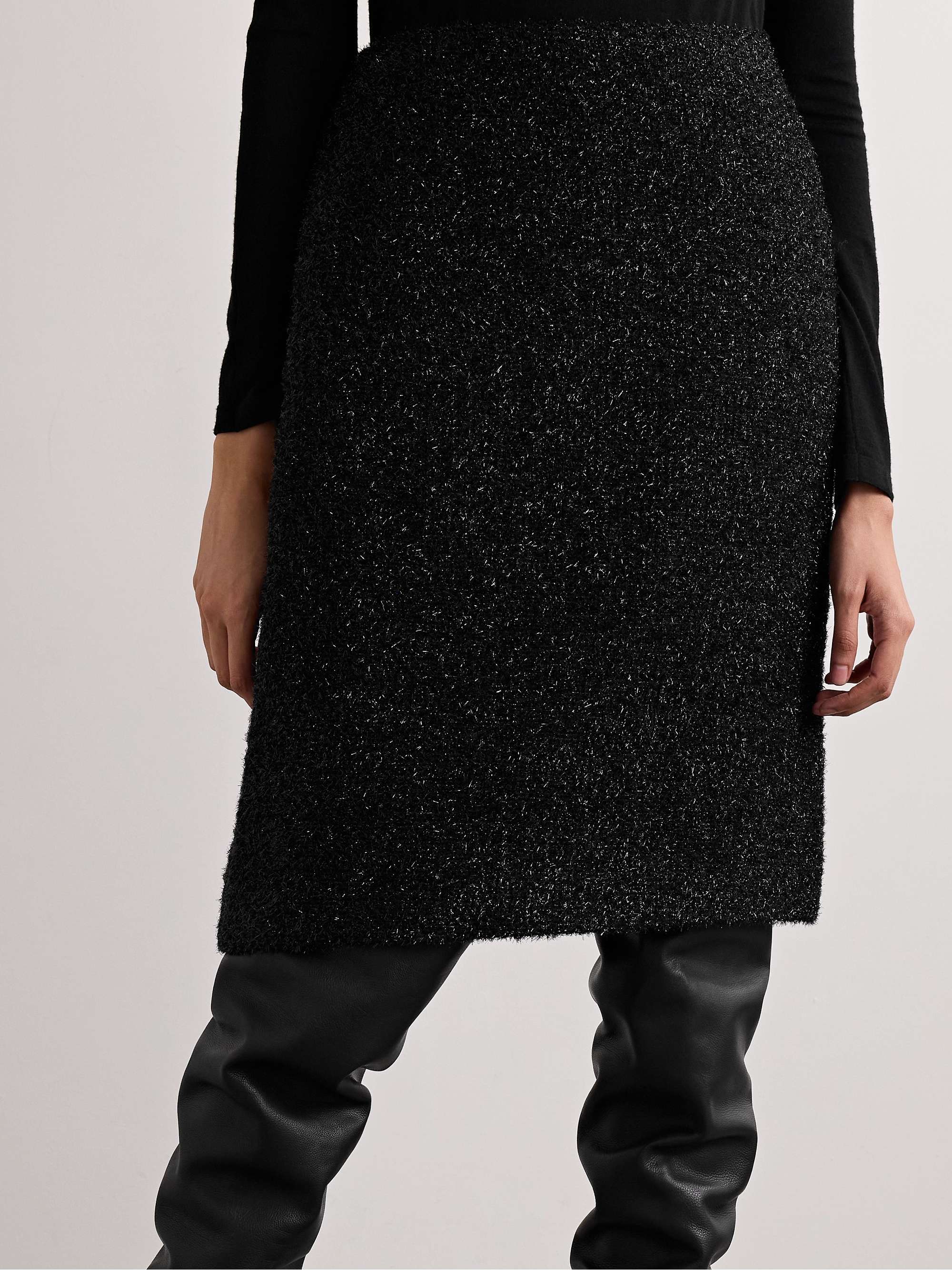Corinna metallic fil coupé skirt view