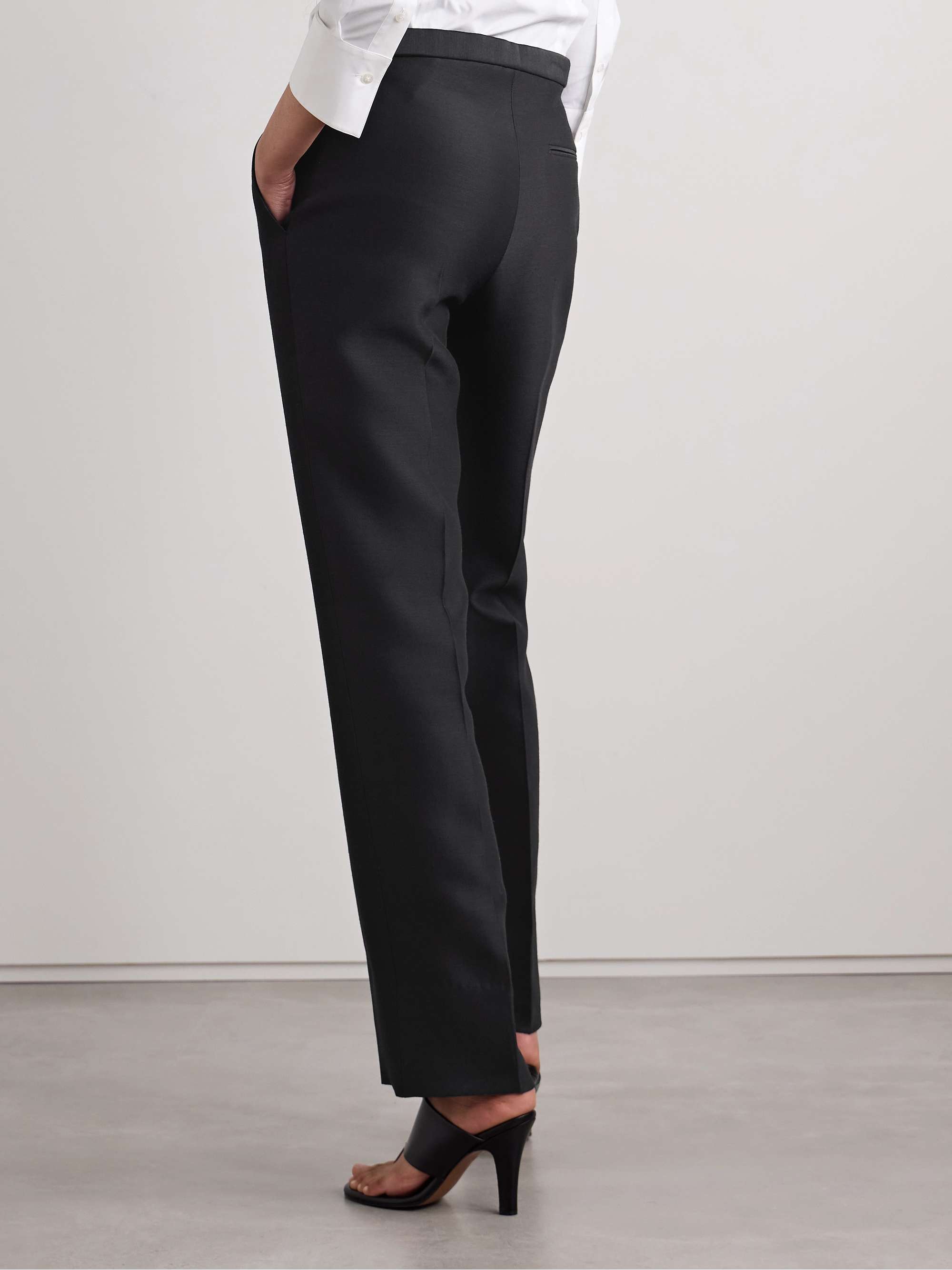 Jesse grain de poudre wool straight-leg pants view