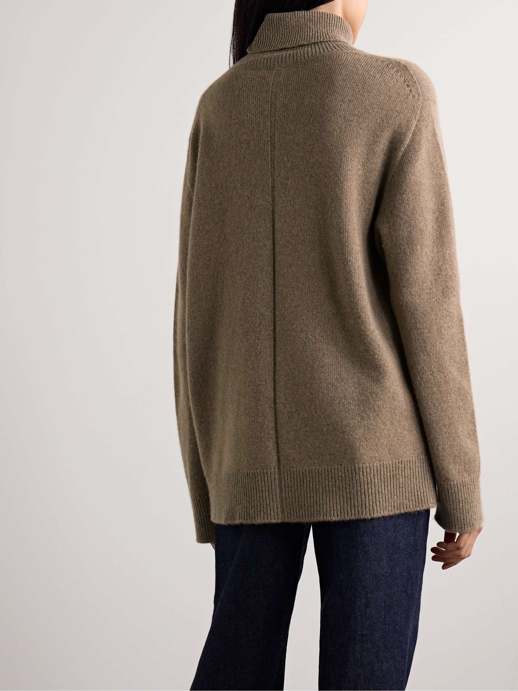 Hepny mélange cashmere turtleneck sweater view