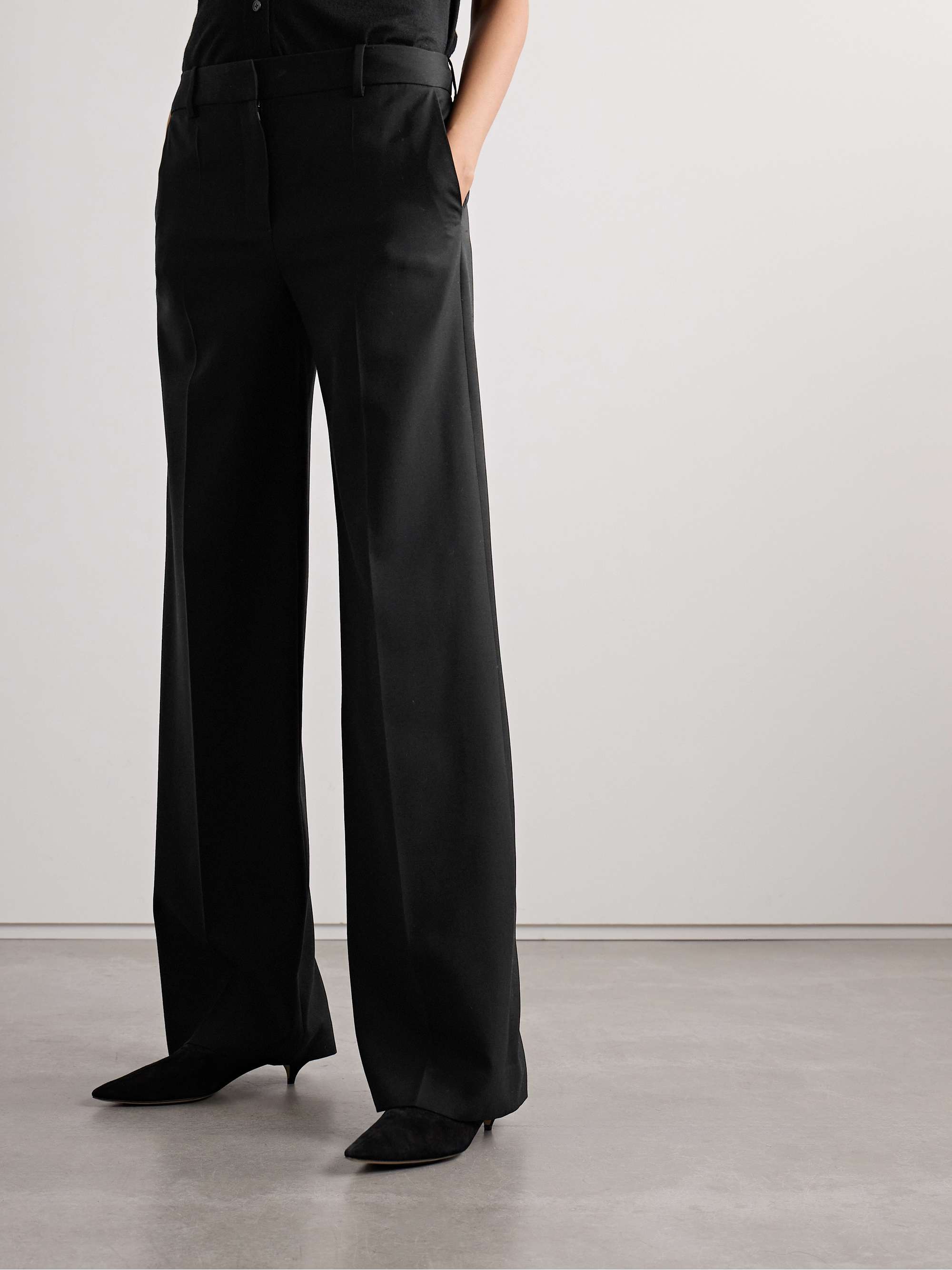 Encore grain de poudre wool straight-leg pants view