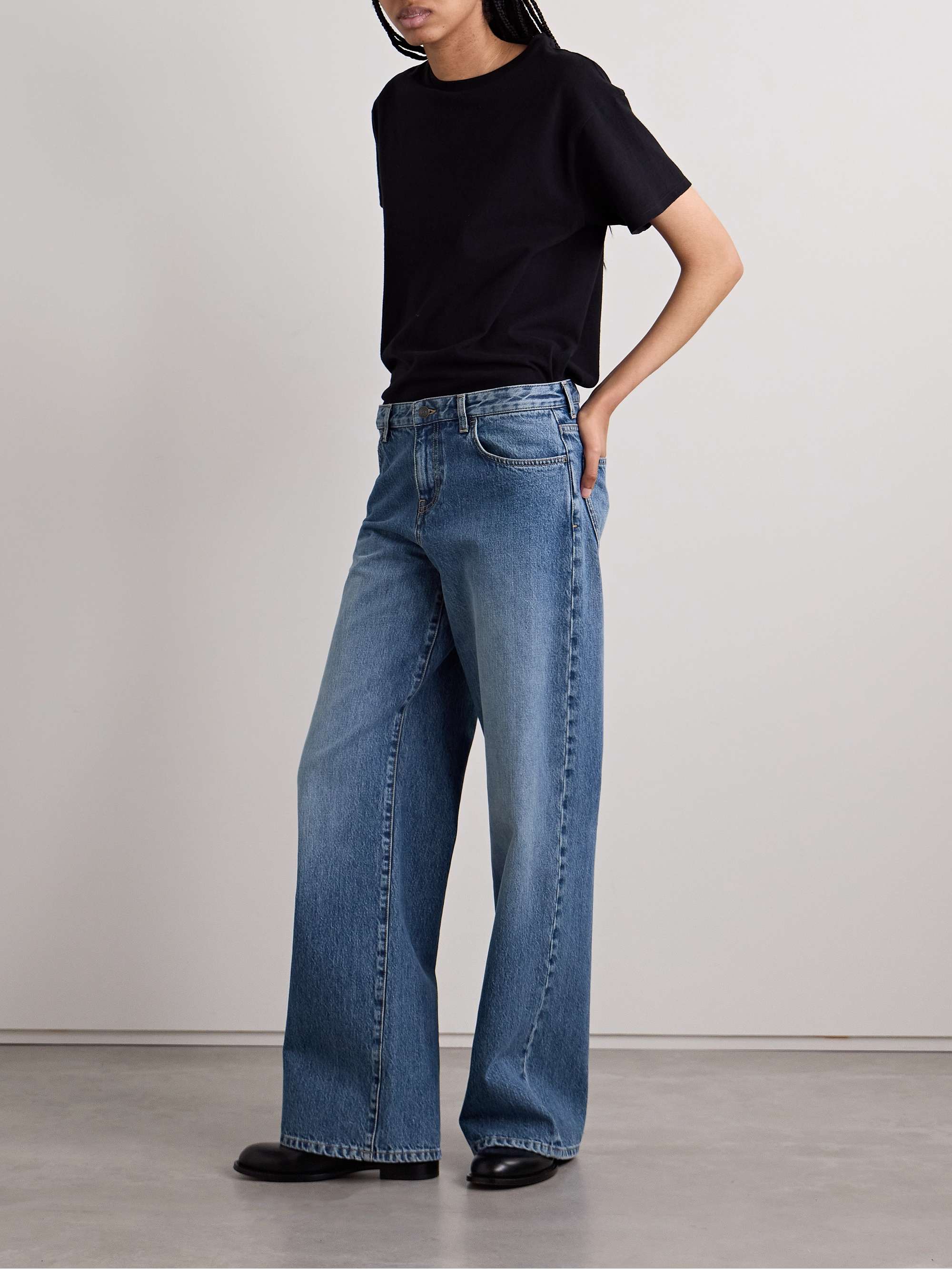 Eglitta mid-rise straight-leg jeans view