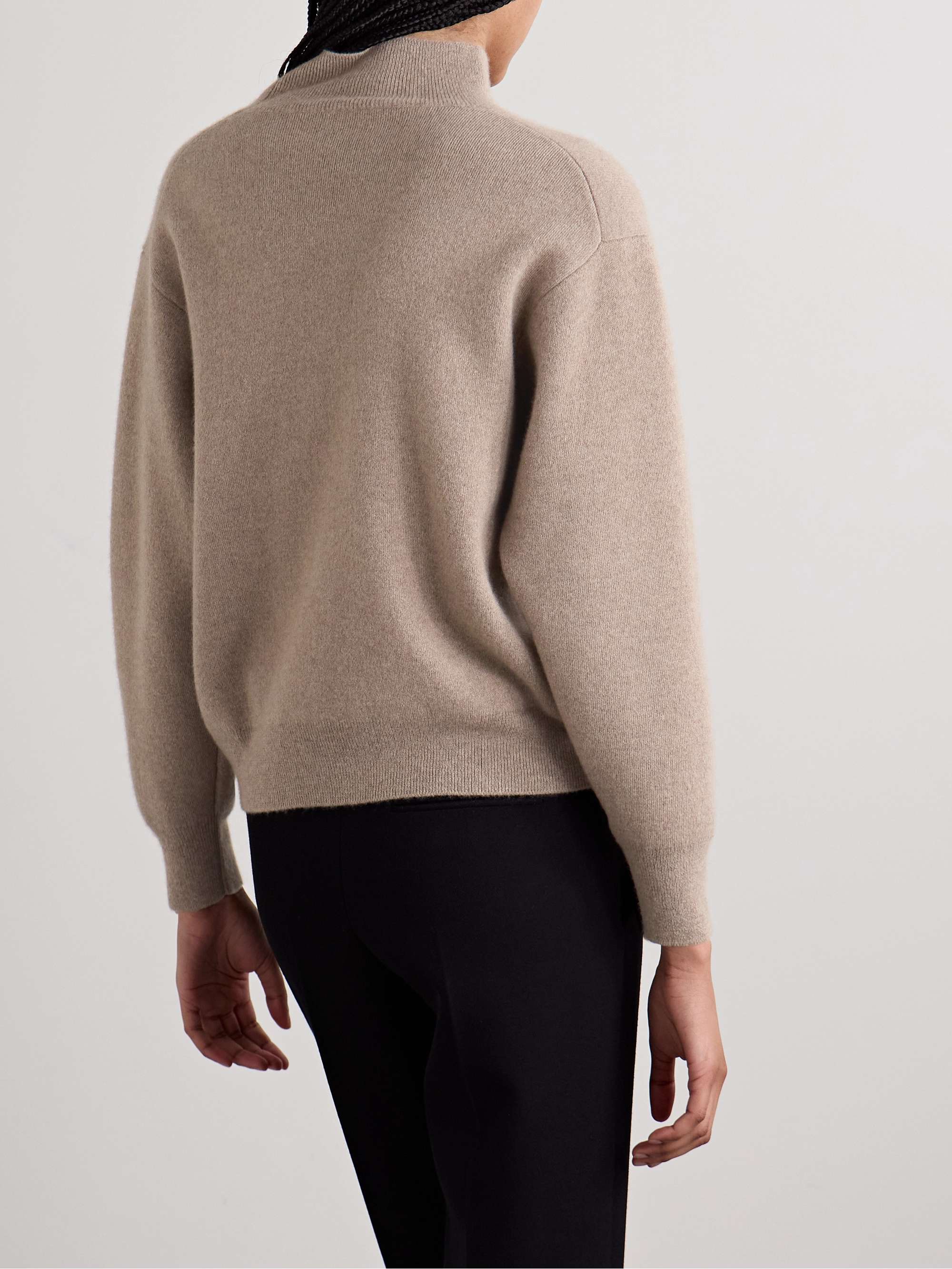 Heta mélange cashmere turtleneck sweater view