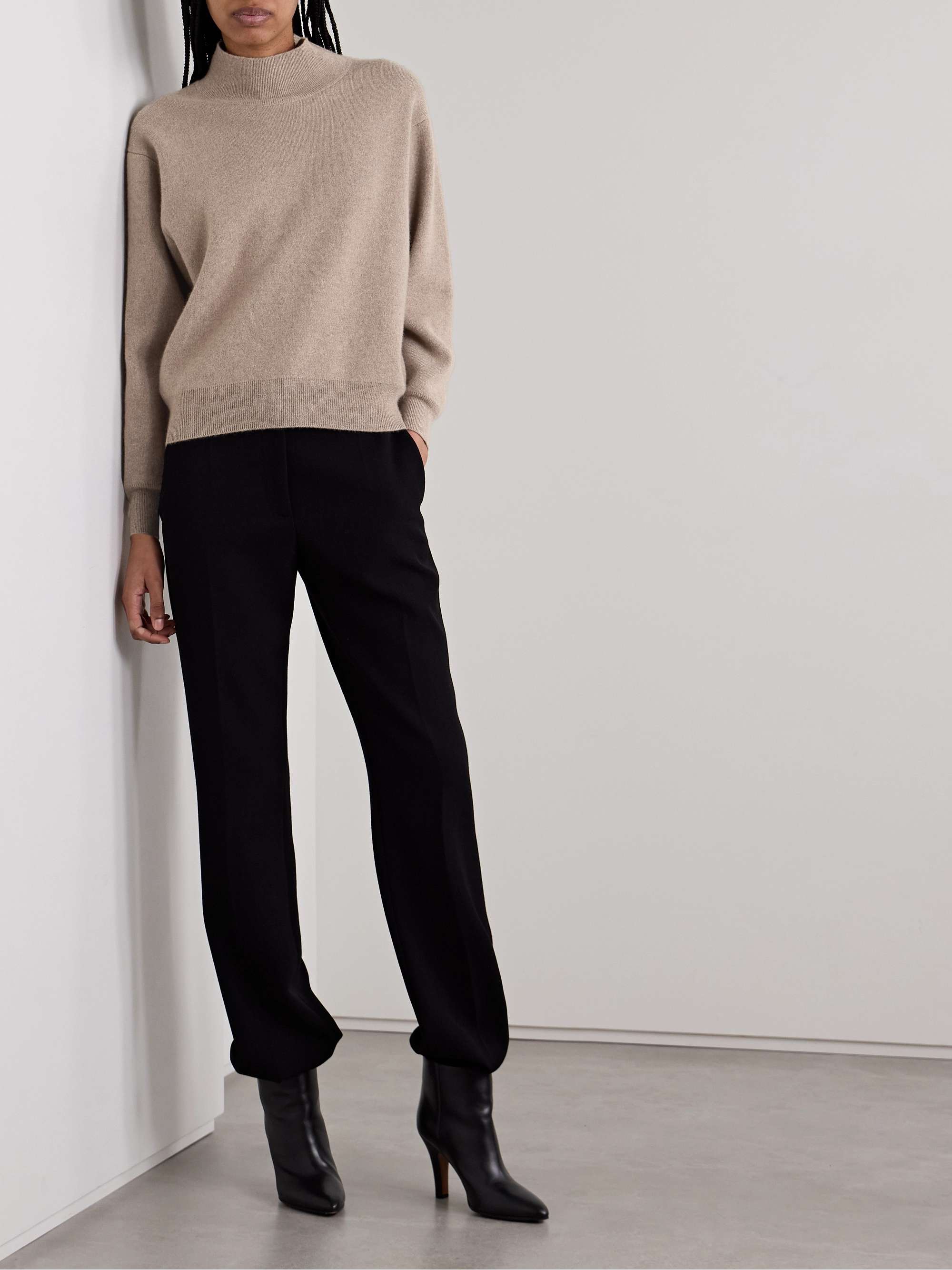 Heta mélange cashmere turtleneck sweater view