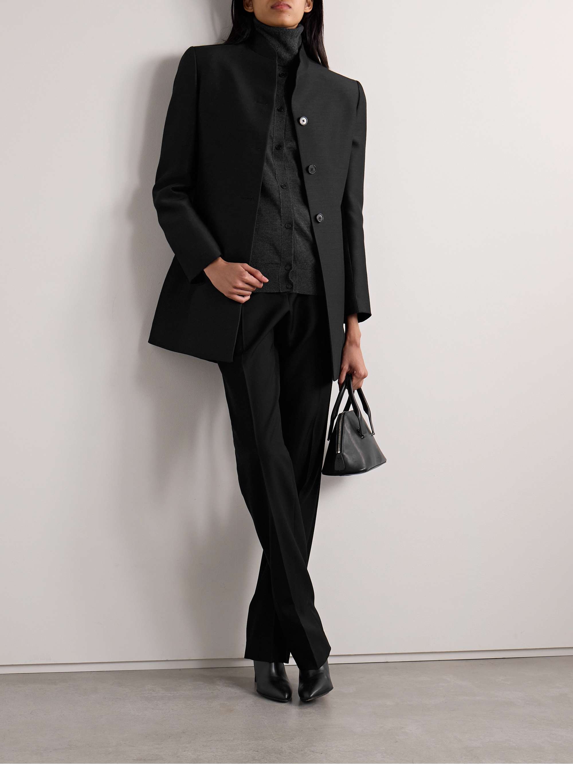 Byrne wool and silk-blend blazer view