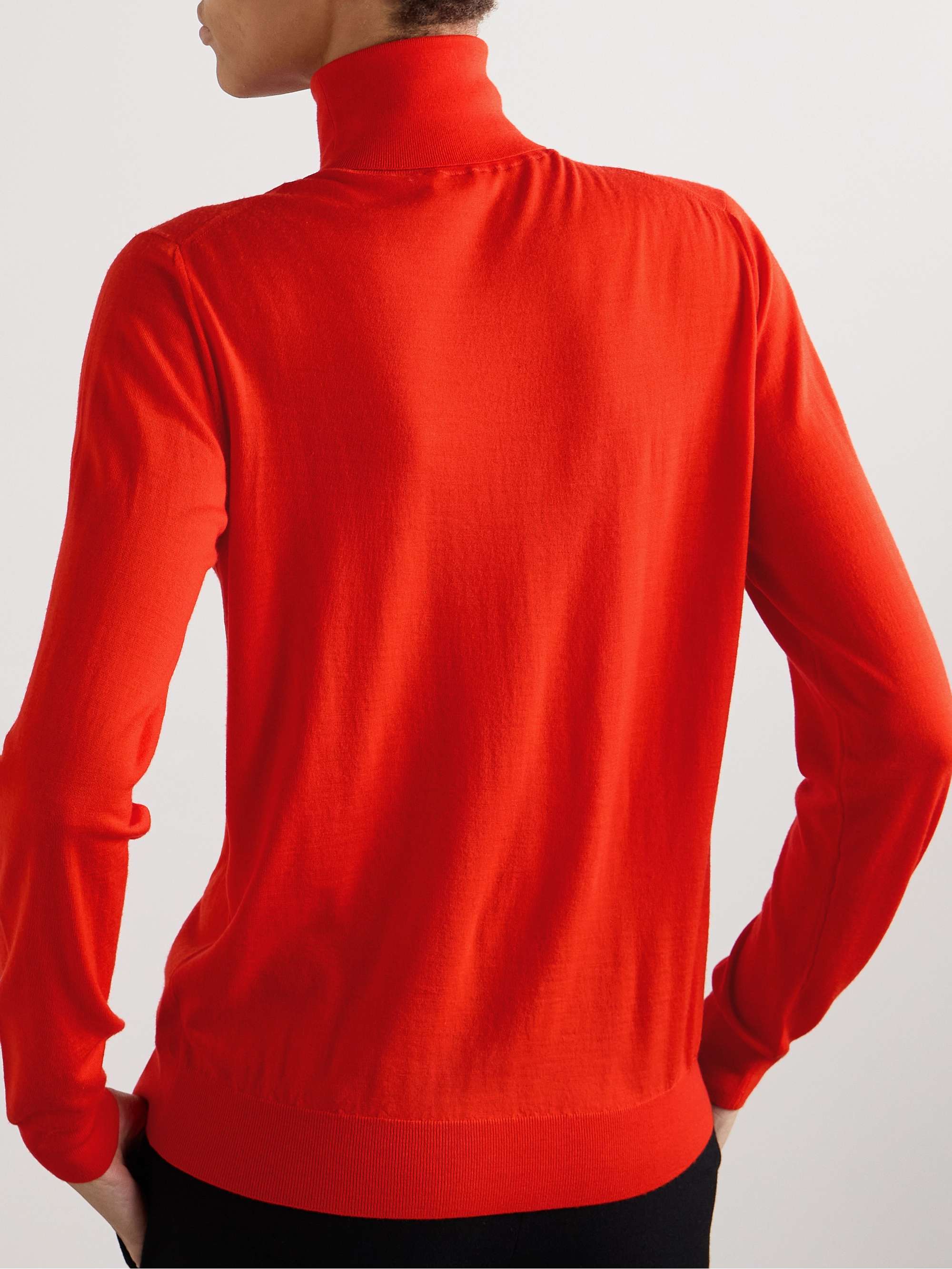 Heva wool-jersey turtleneck sweater view