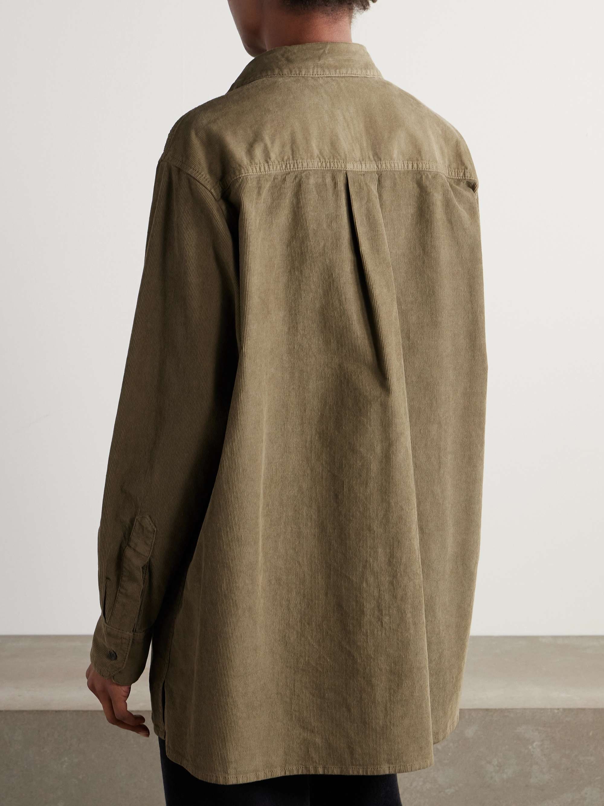 Idro oversized cotton-blend corduroy shirt view