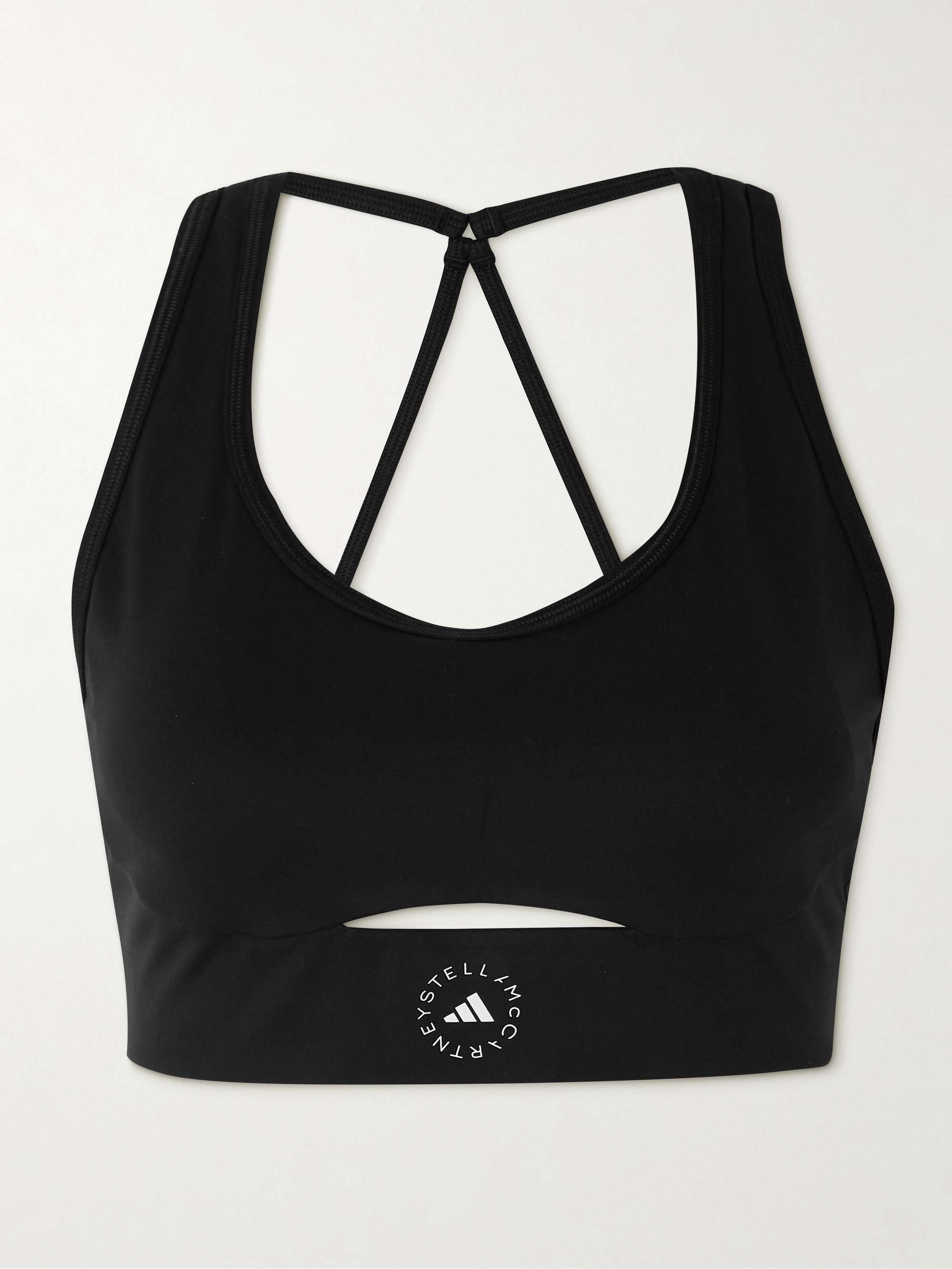 TrueStrength logo-print recycled stretch-jersey sports bra view