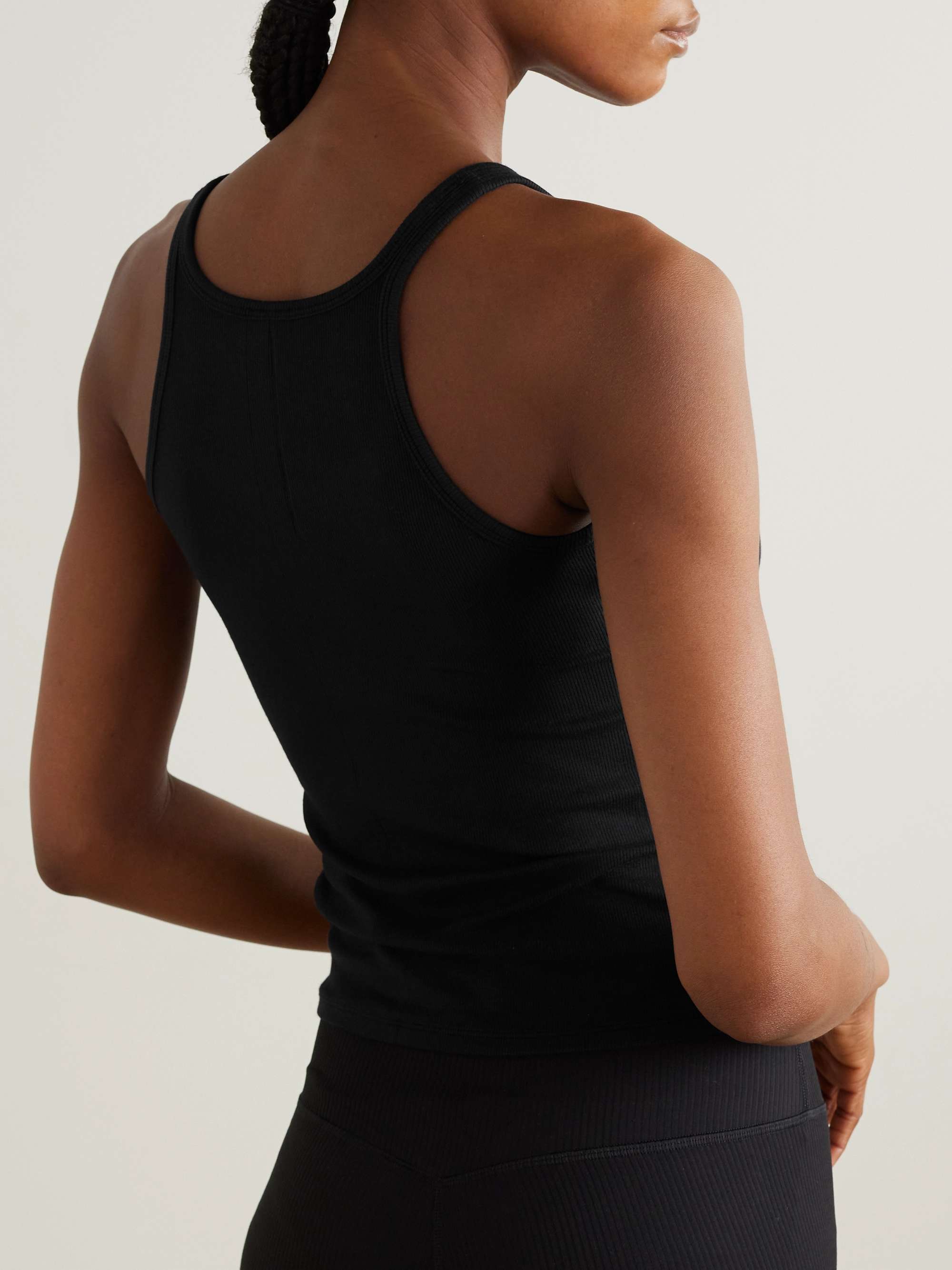 Hold Tight ribbed stretch-jersey tank view