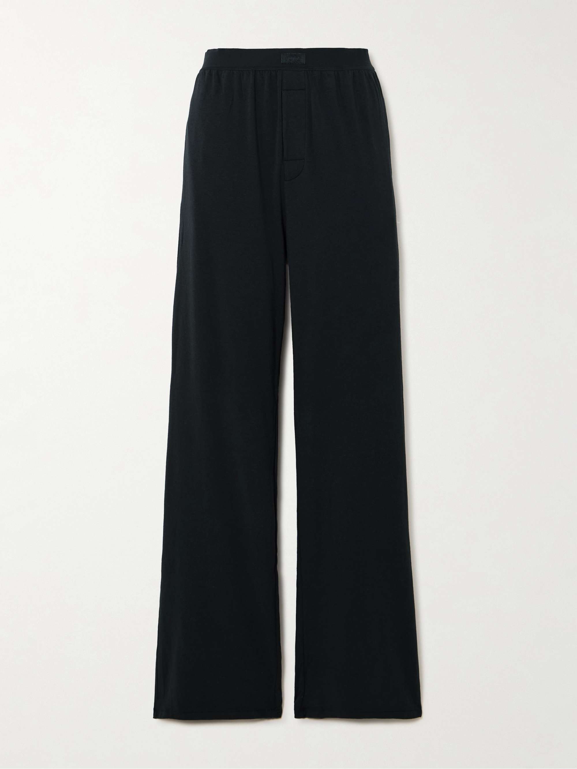 Boyfriend stretch-modal and cotton-blend jersey track pants view