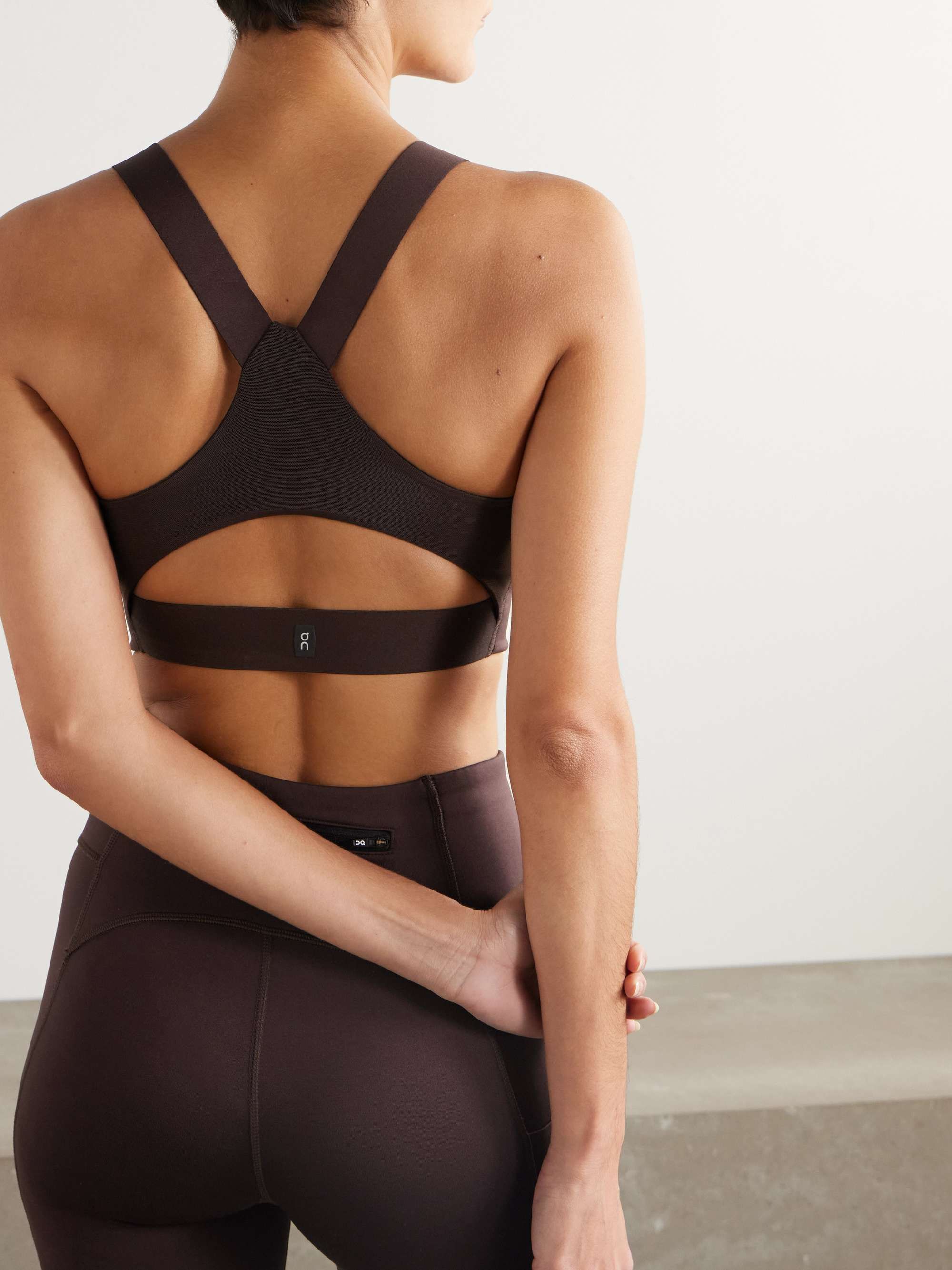 Performance recycled sports bra view