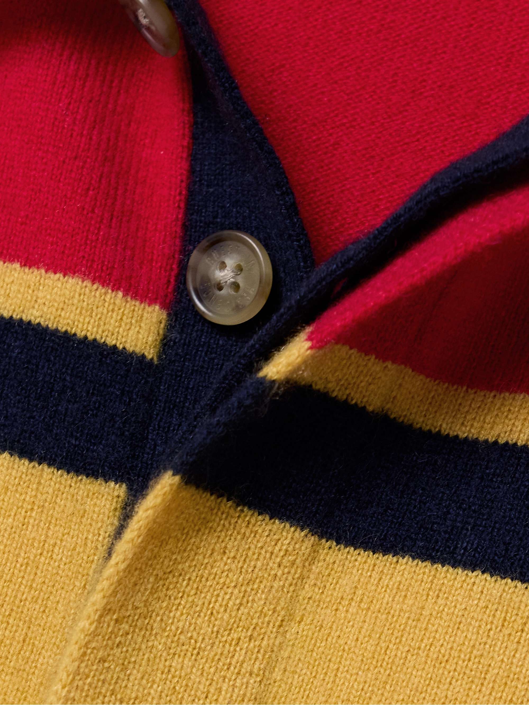 Rugby striped cashmere sweater view