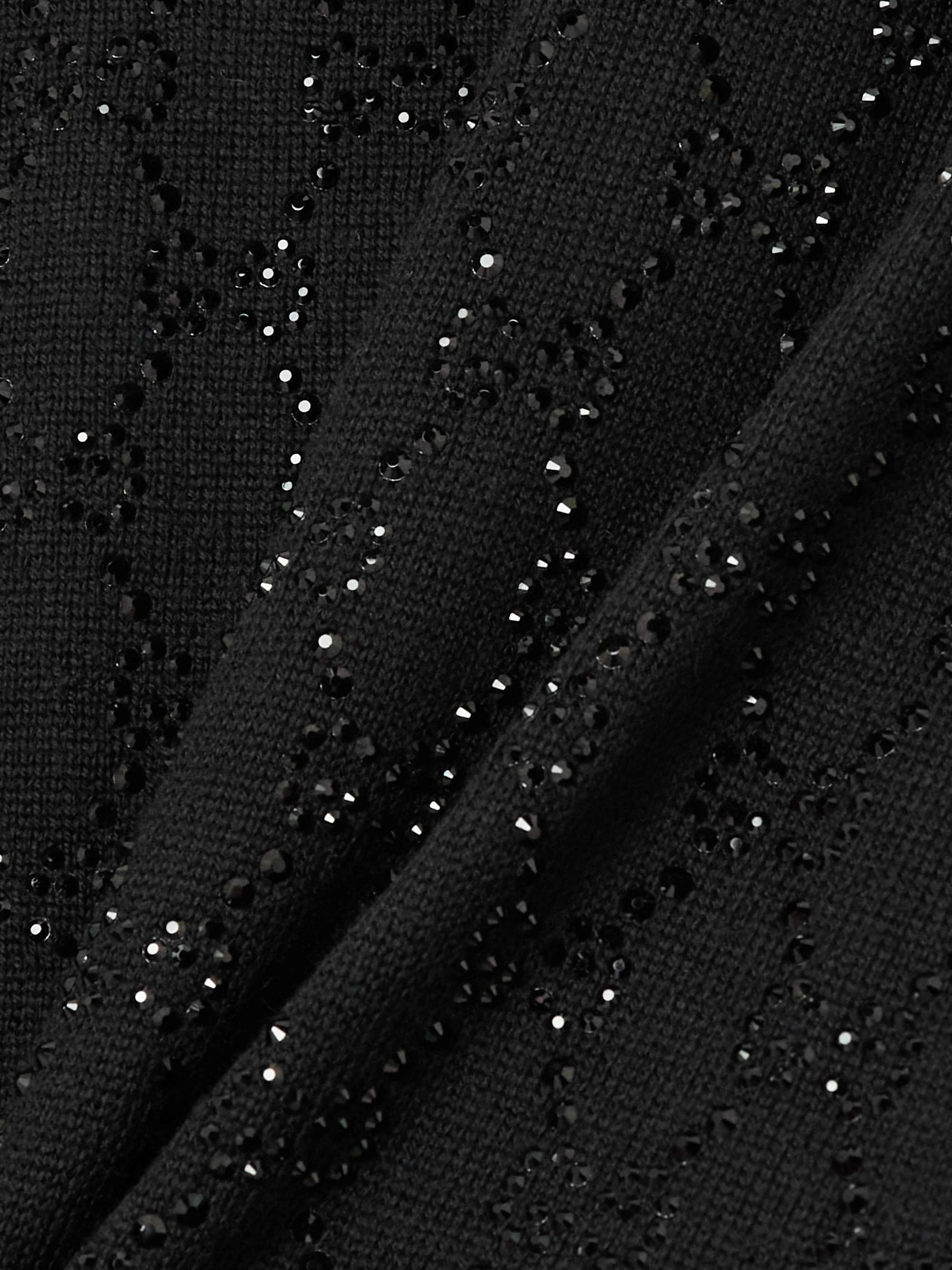 Crystal-embellished wool sweater view
