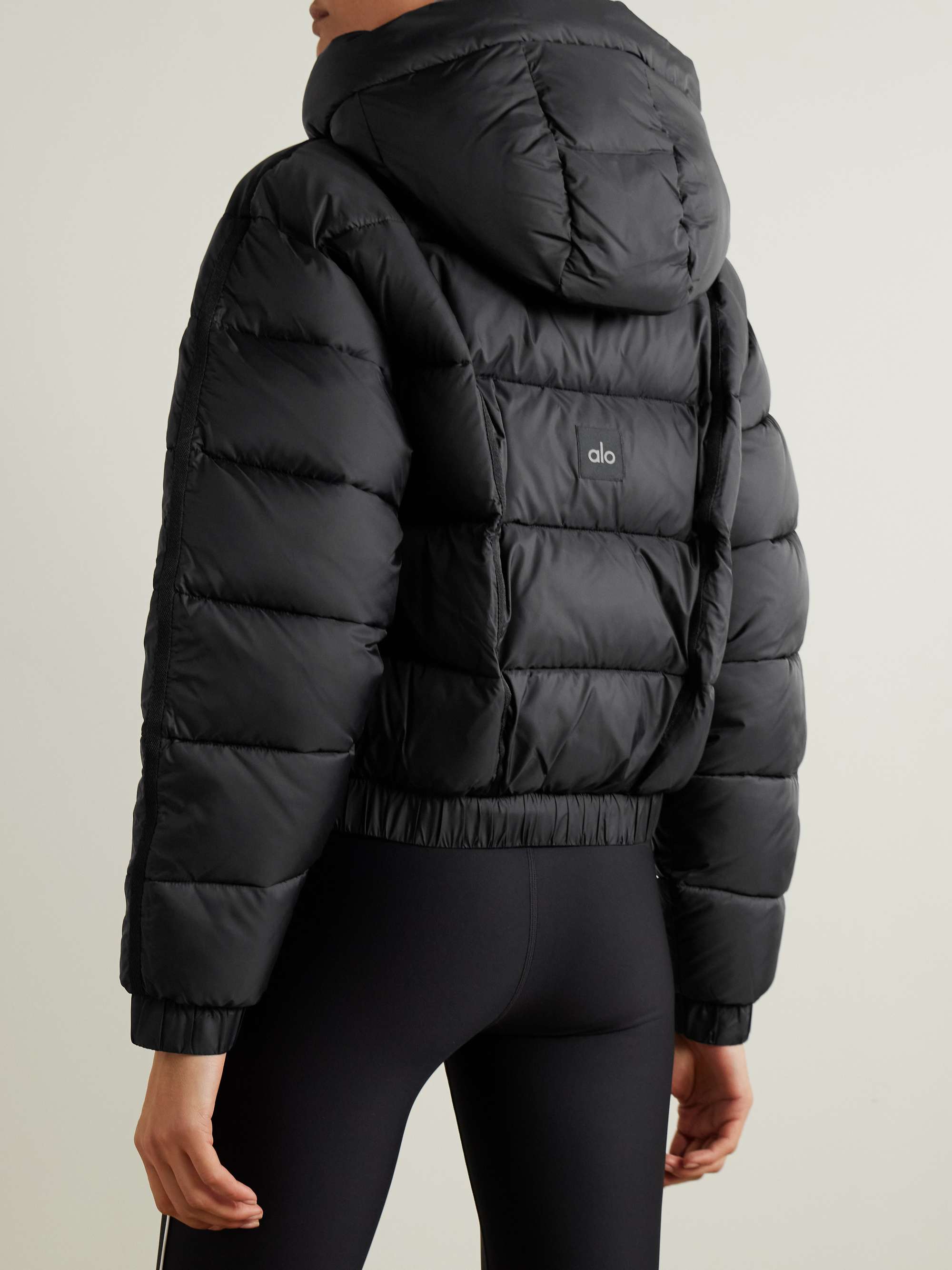 Aspen Love hooded quilted padded ripstop jacket view