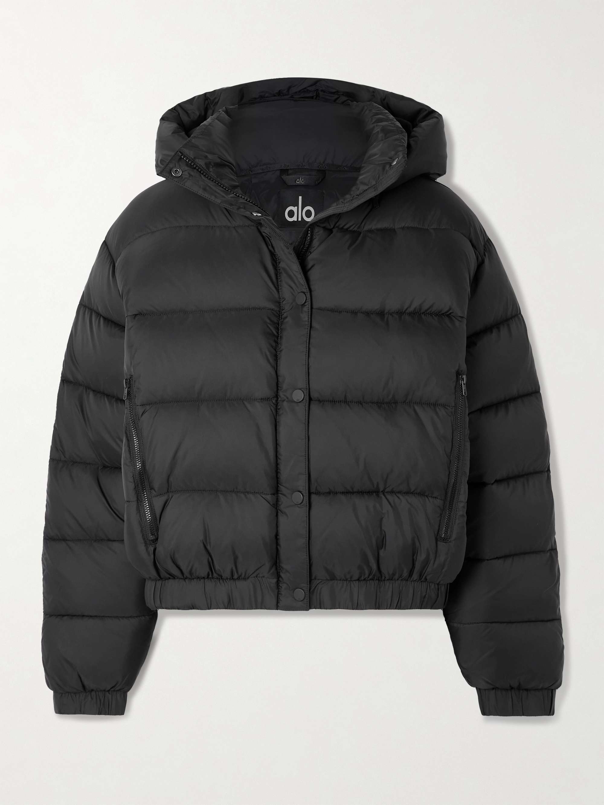 Aspen Love hooded quilted padded ripstop jacket view