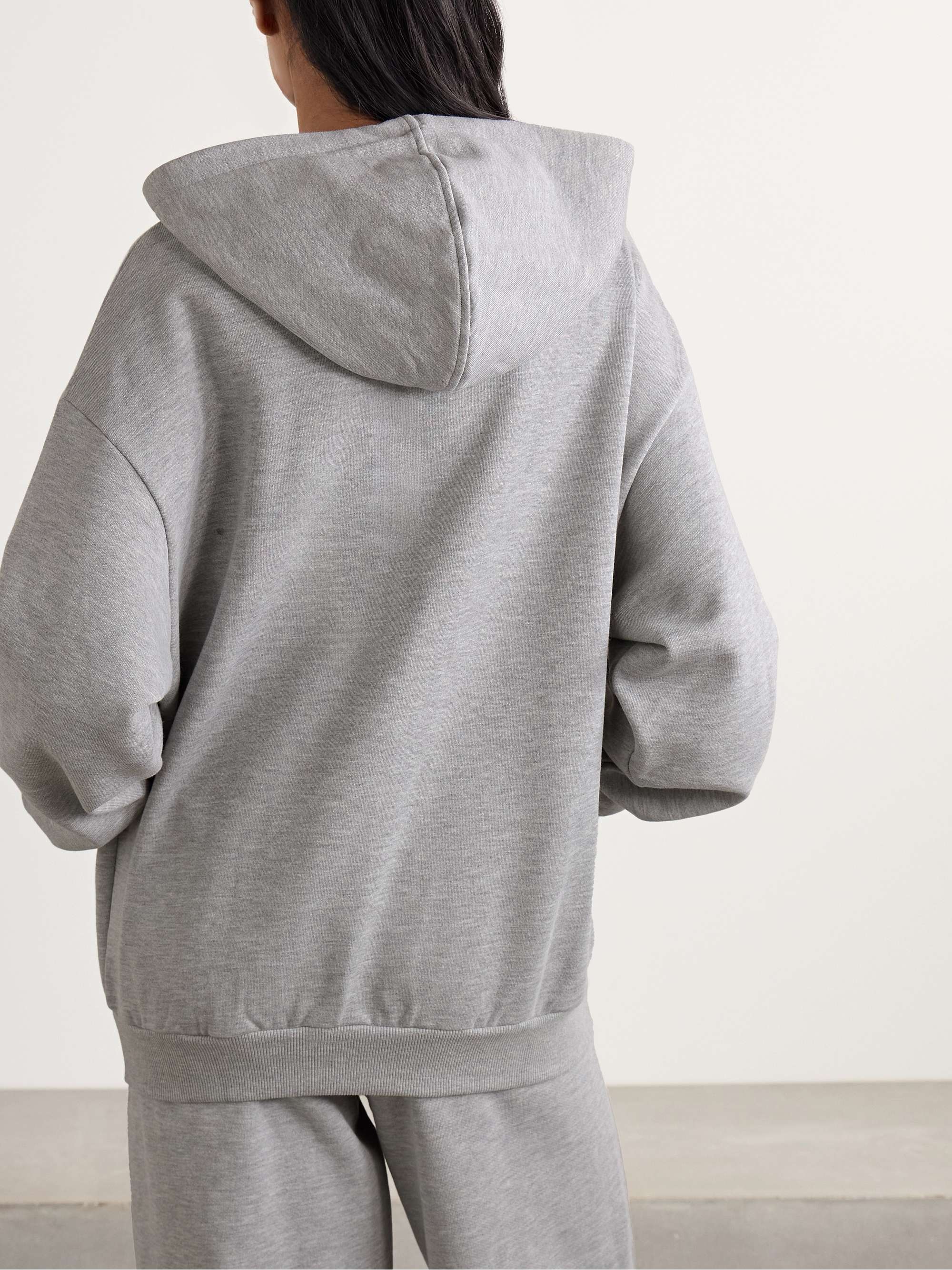 Accolade embellished cotton-blend jersey hoodie view