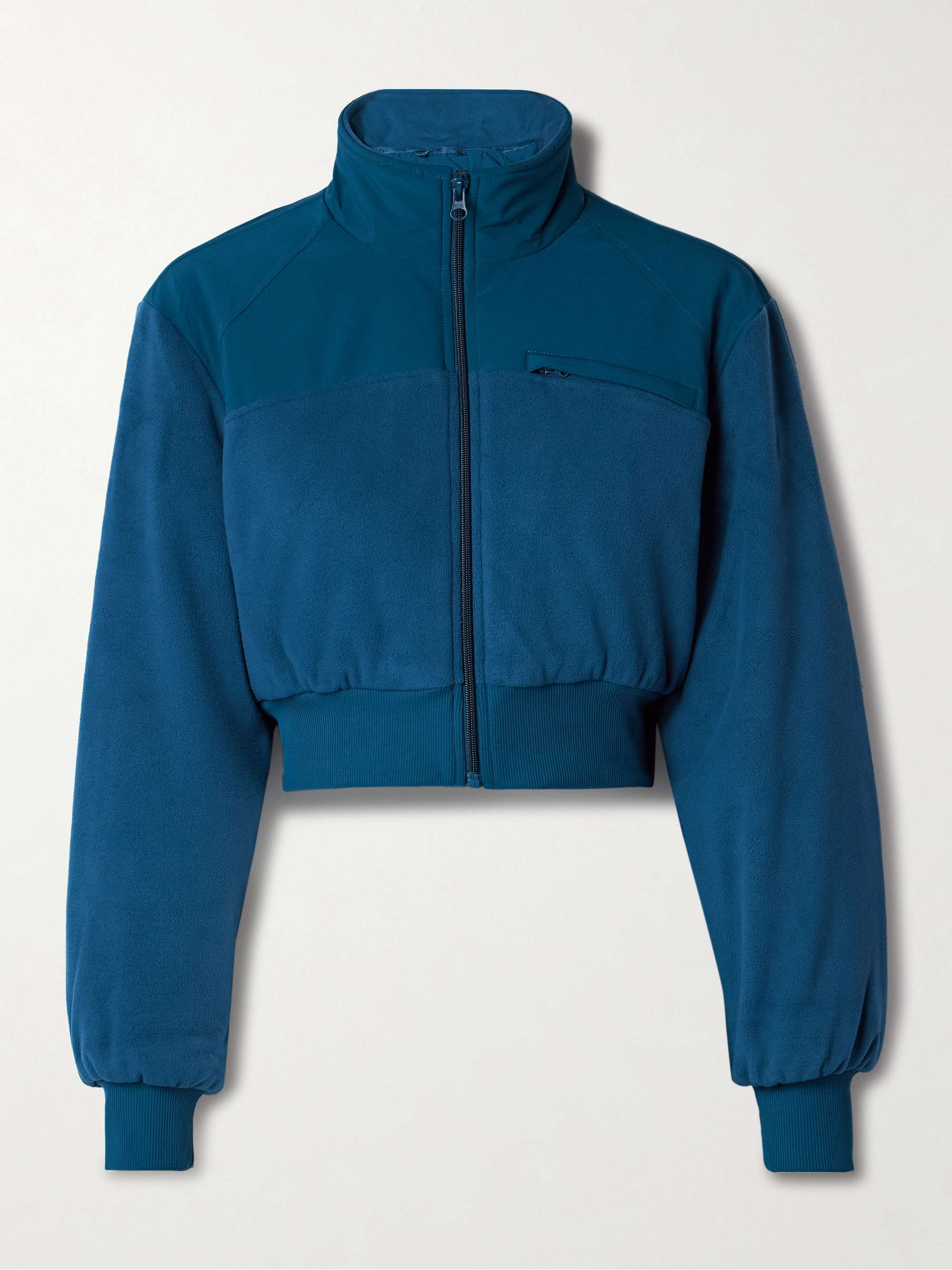Wintry Mix cropped paneled fleece and shell jacket view