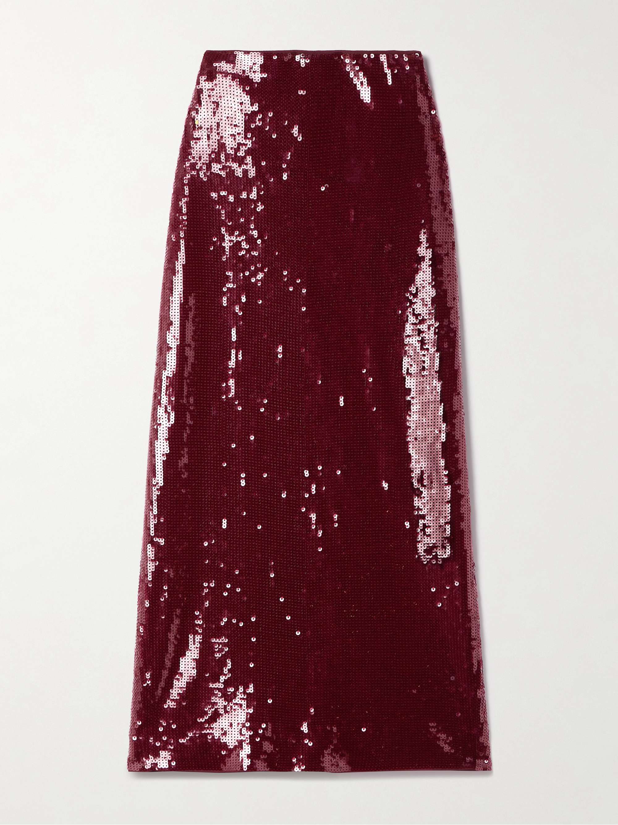 Koa sequined stretch-tulle midi skirt view