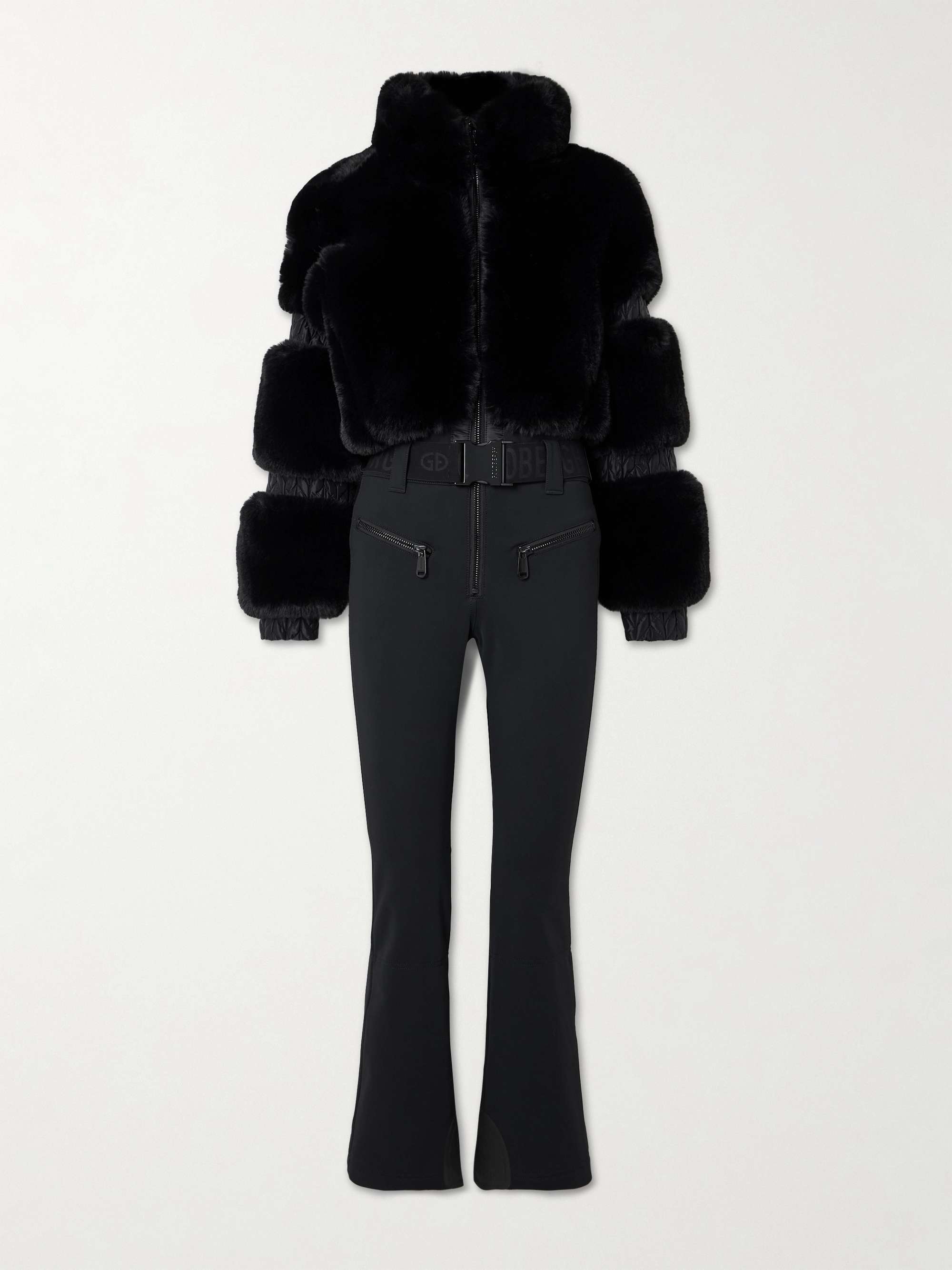 Lieke belted faux-fur ski suit view