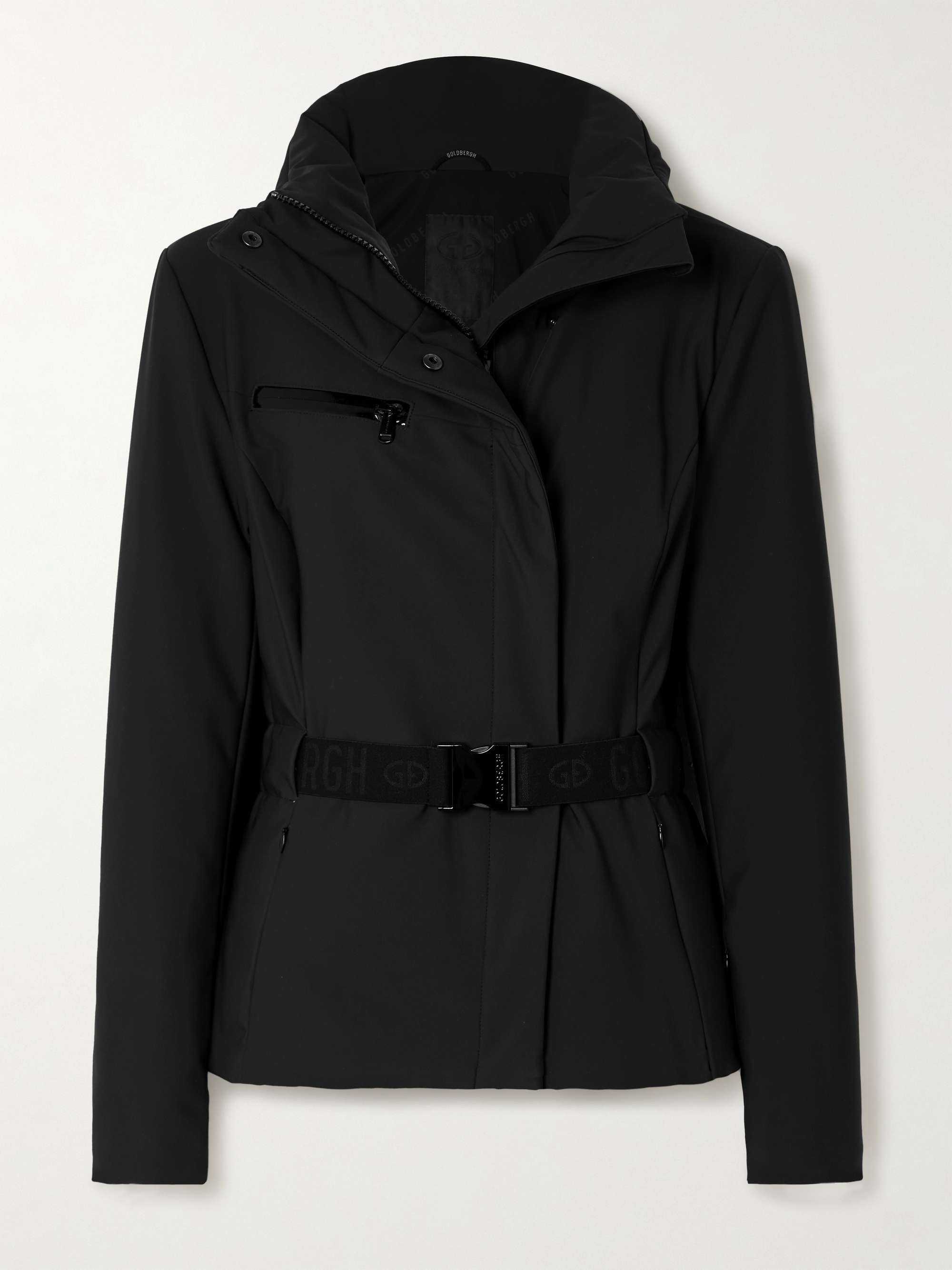 Elegante belted ski jacket view