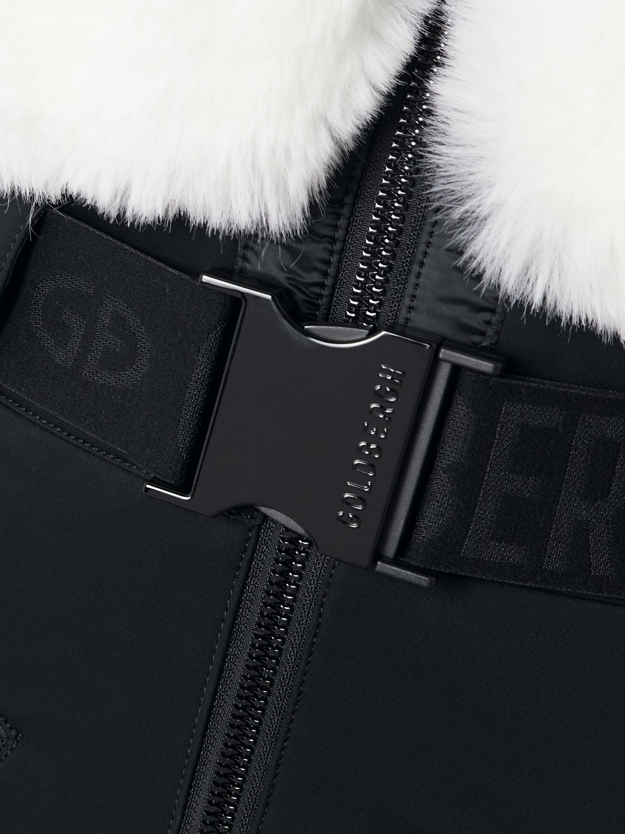 Lieke belted faux fur and stretch-shell ski suit view