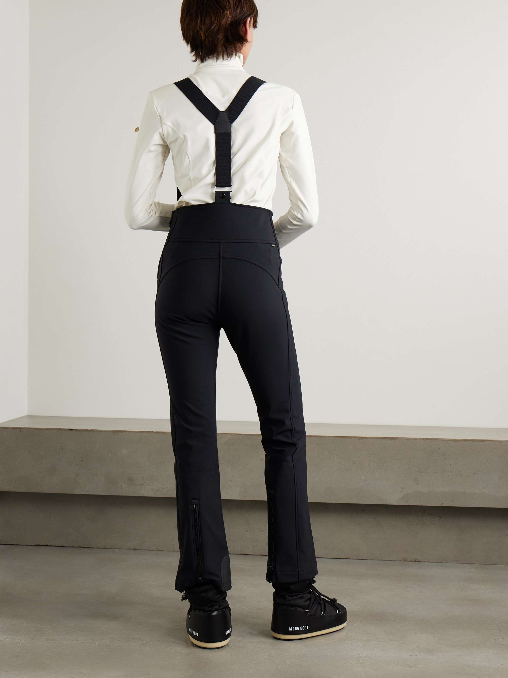 High End stretch-shell salopettes view
