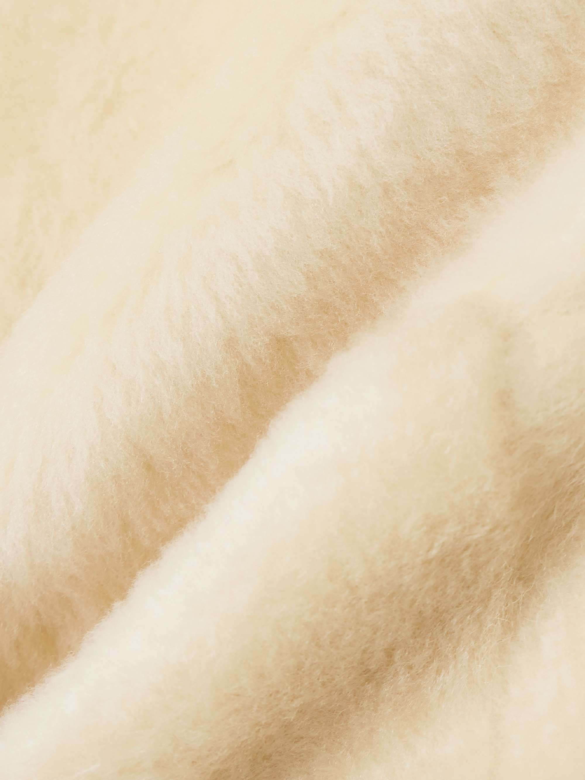 Hooded shearling jacket view