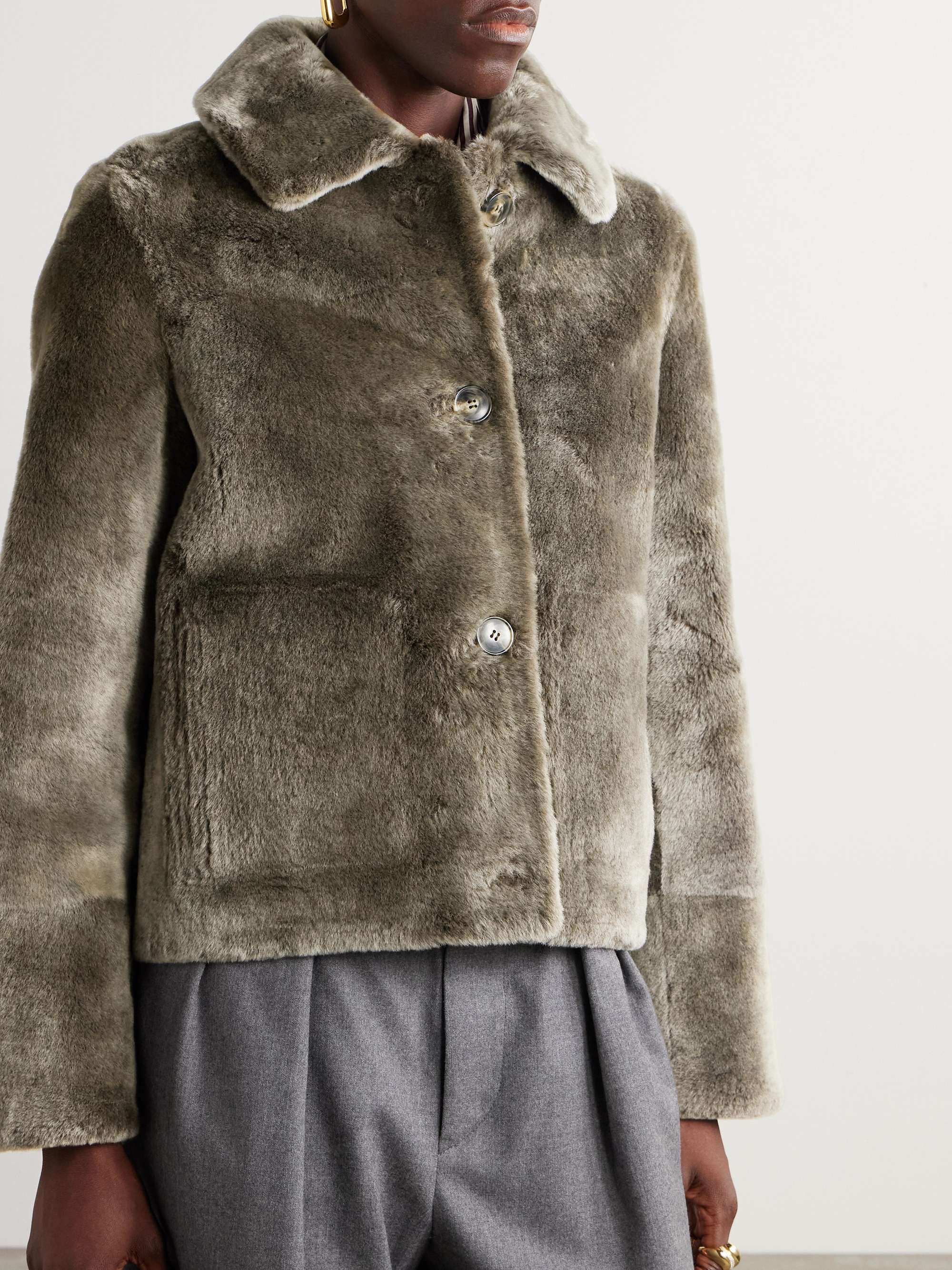 Shearling coat view