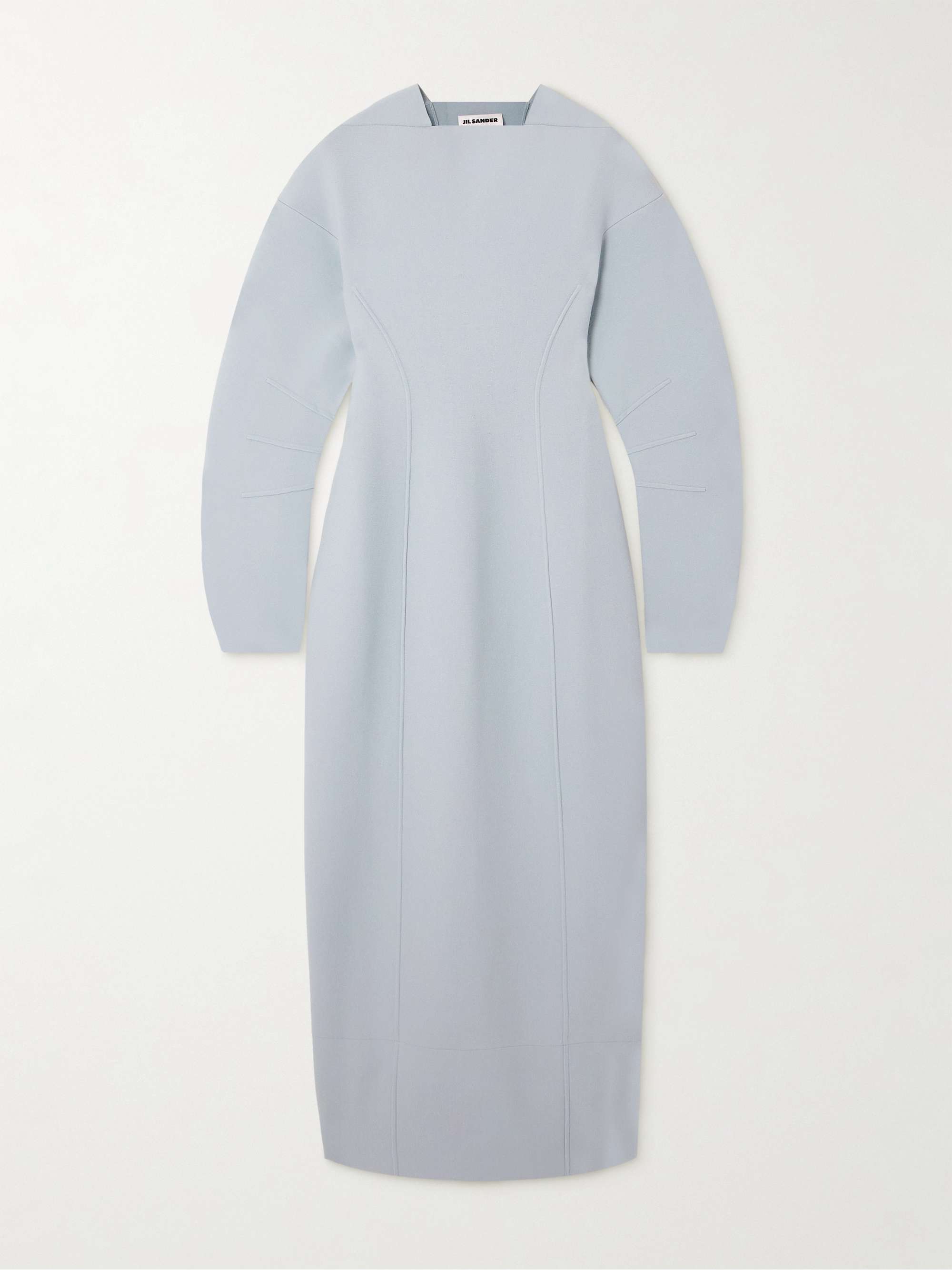 Paneled knitted maxi dress view