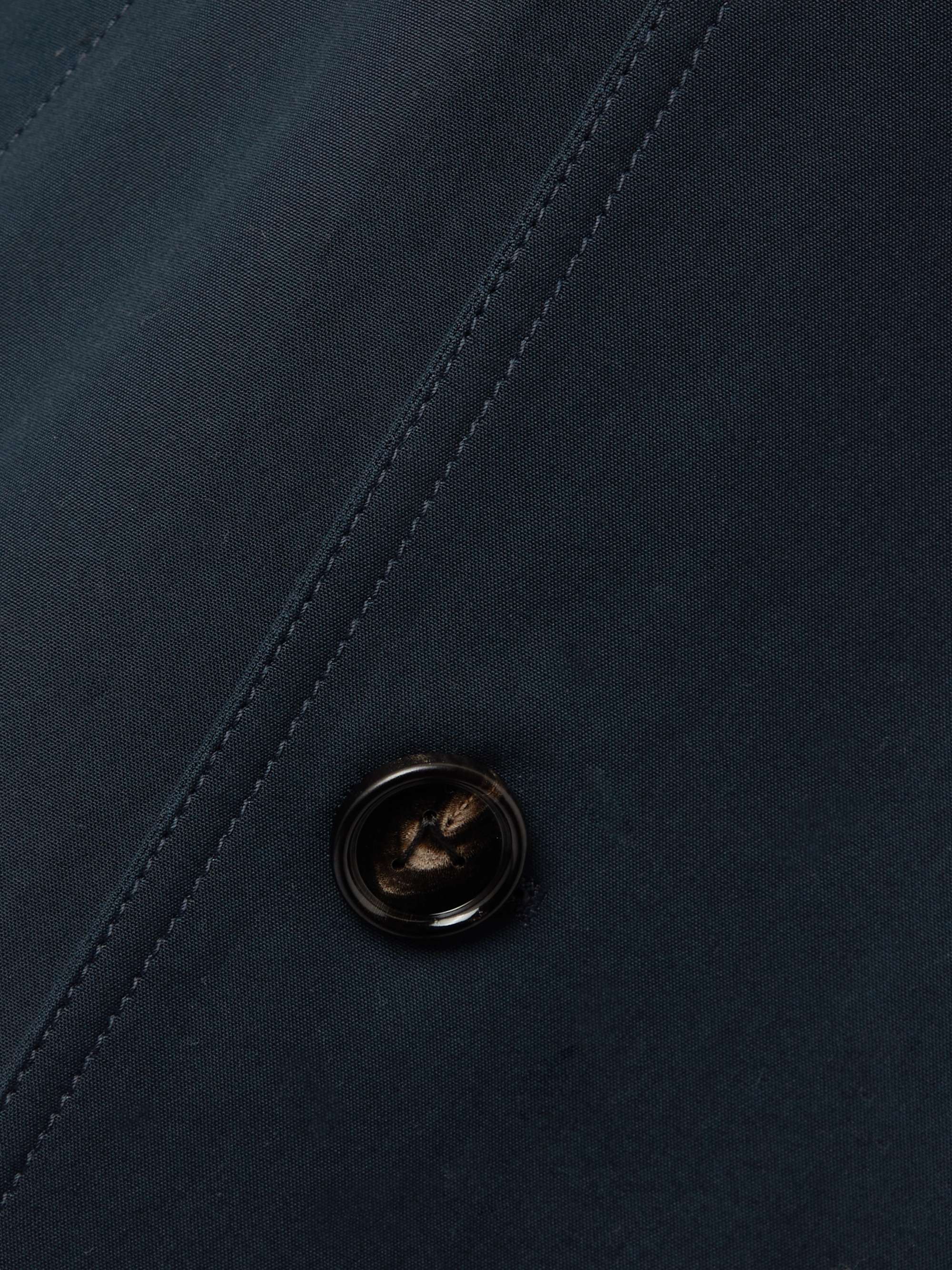 Belted wool-gabardine trench coat view