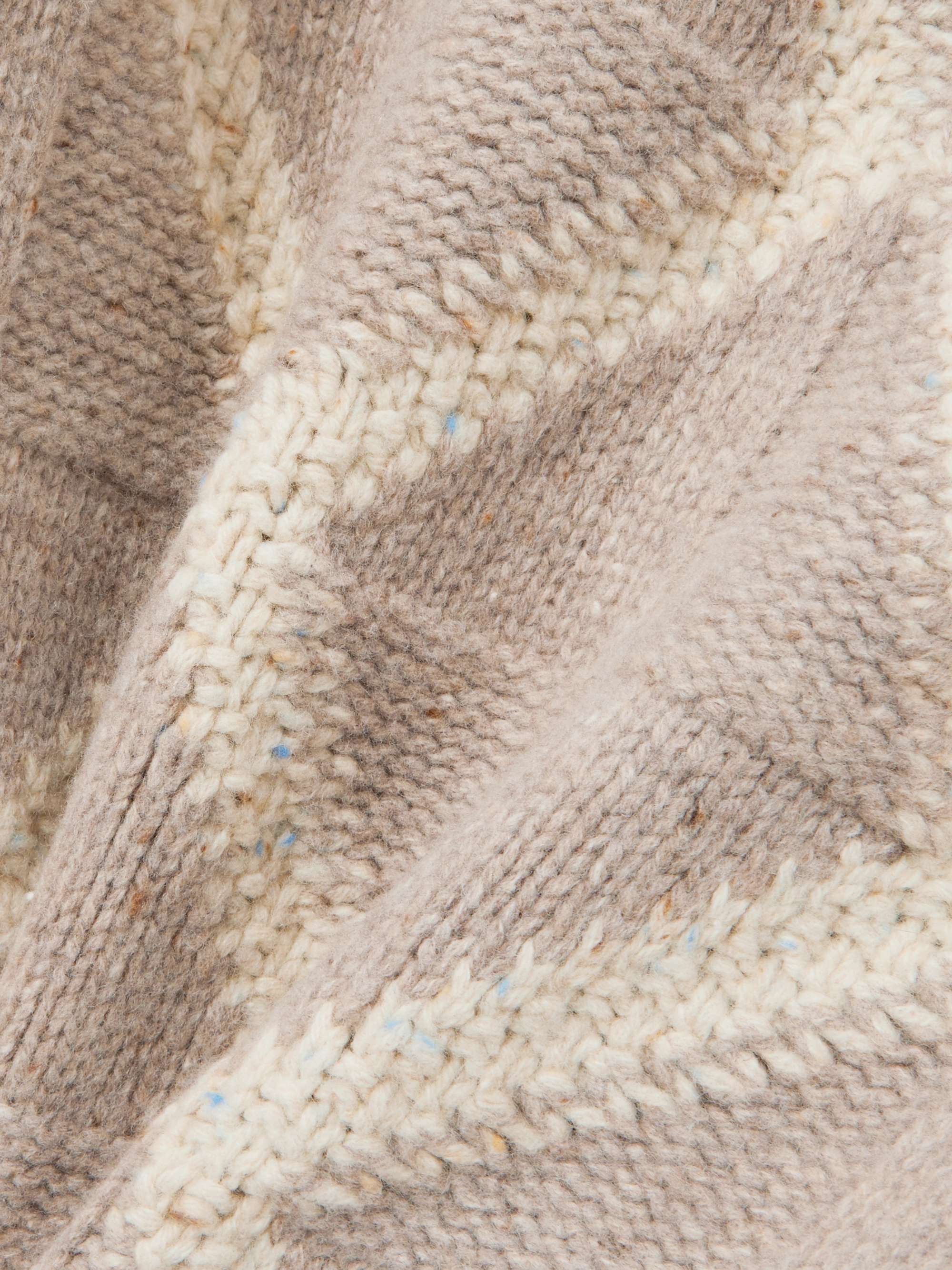Argyle intarsia-knit wool turtleneck sweater view