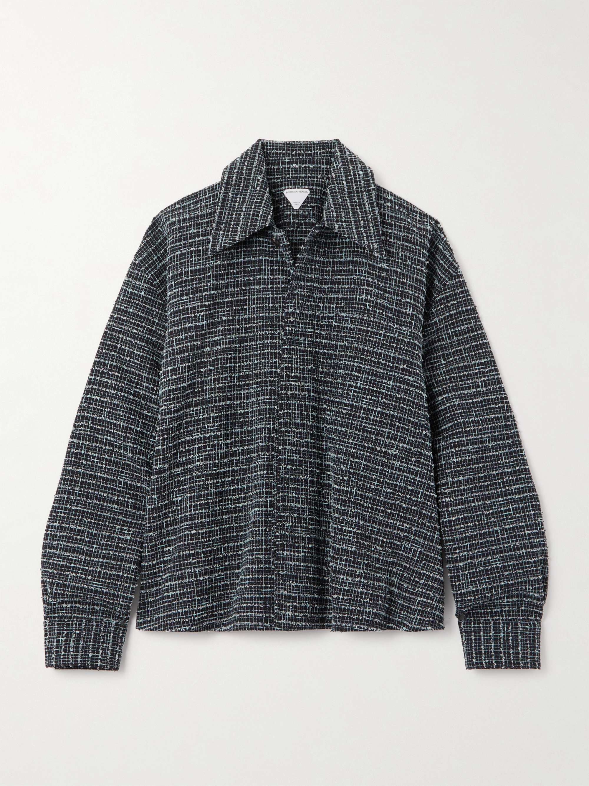 Oversized tweed shirt view