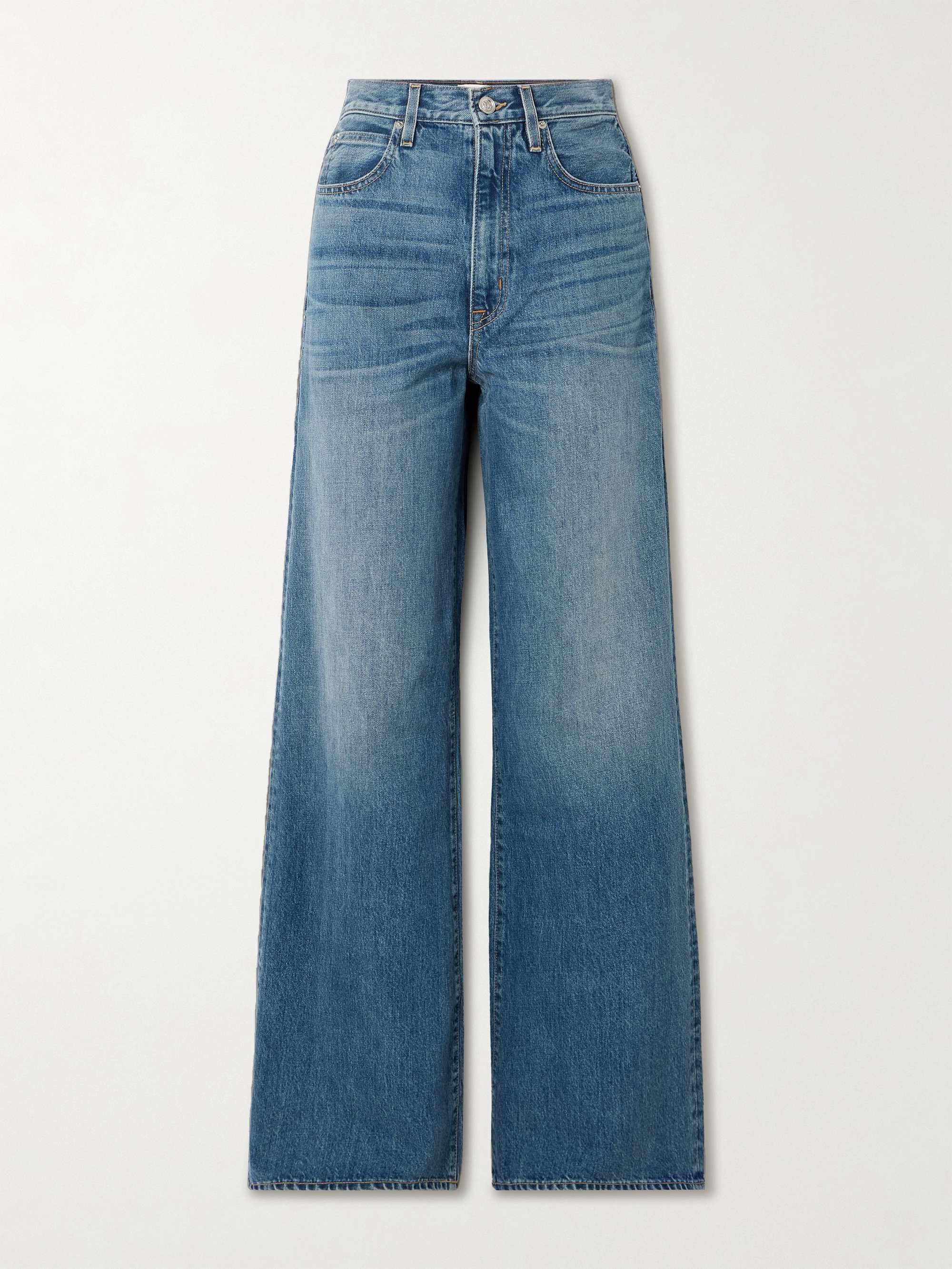 Eva high-rise wide-leg organic jeans view