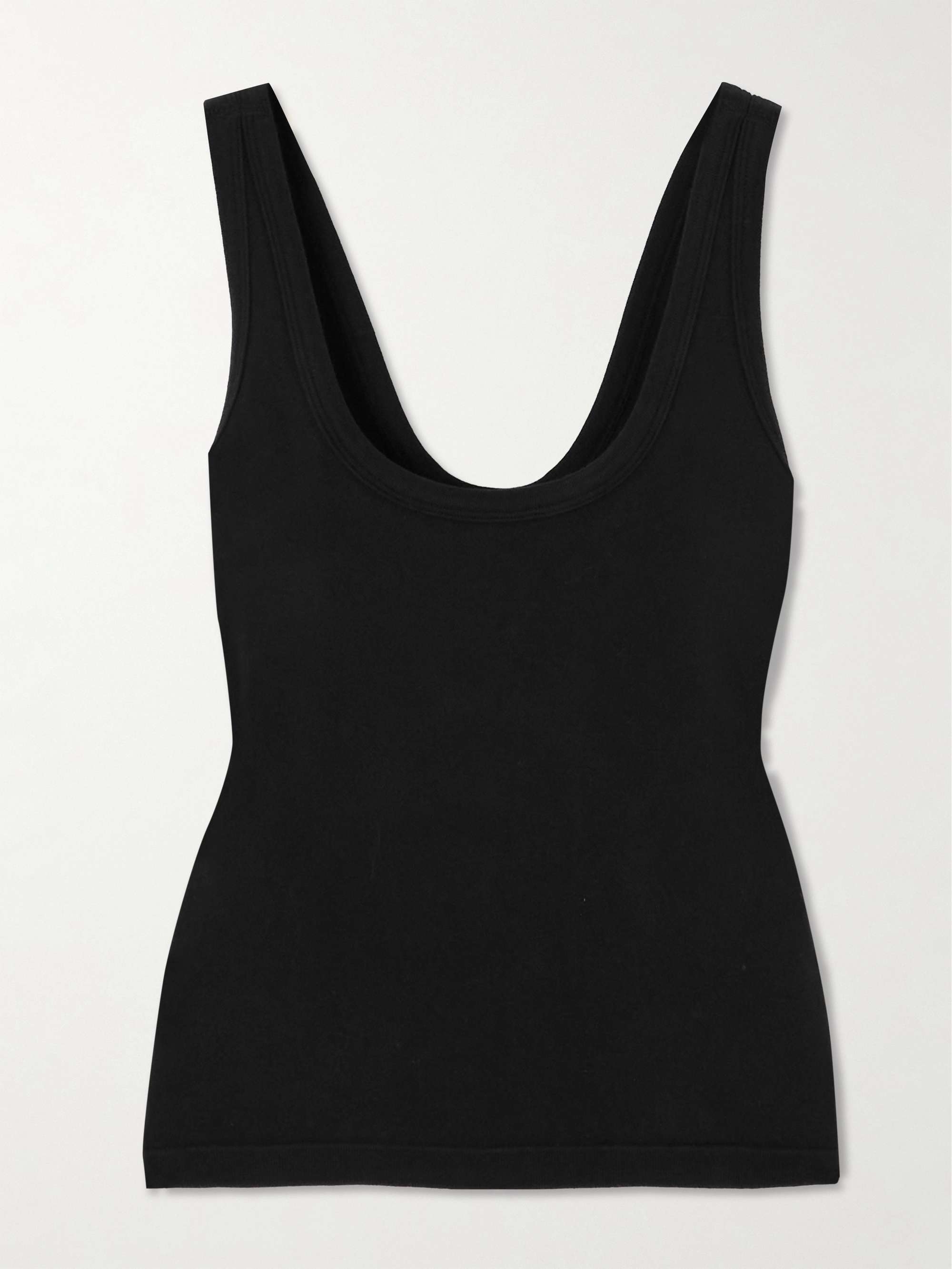 Seamless cotton-blend tank top view
