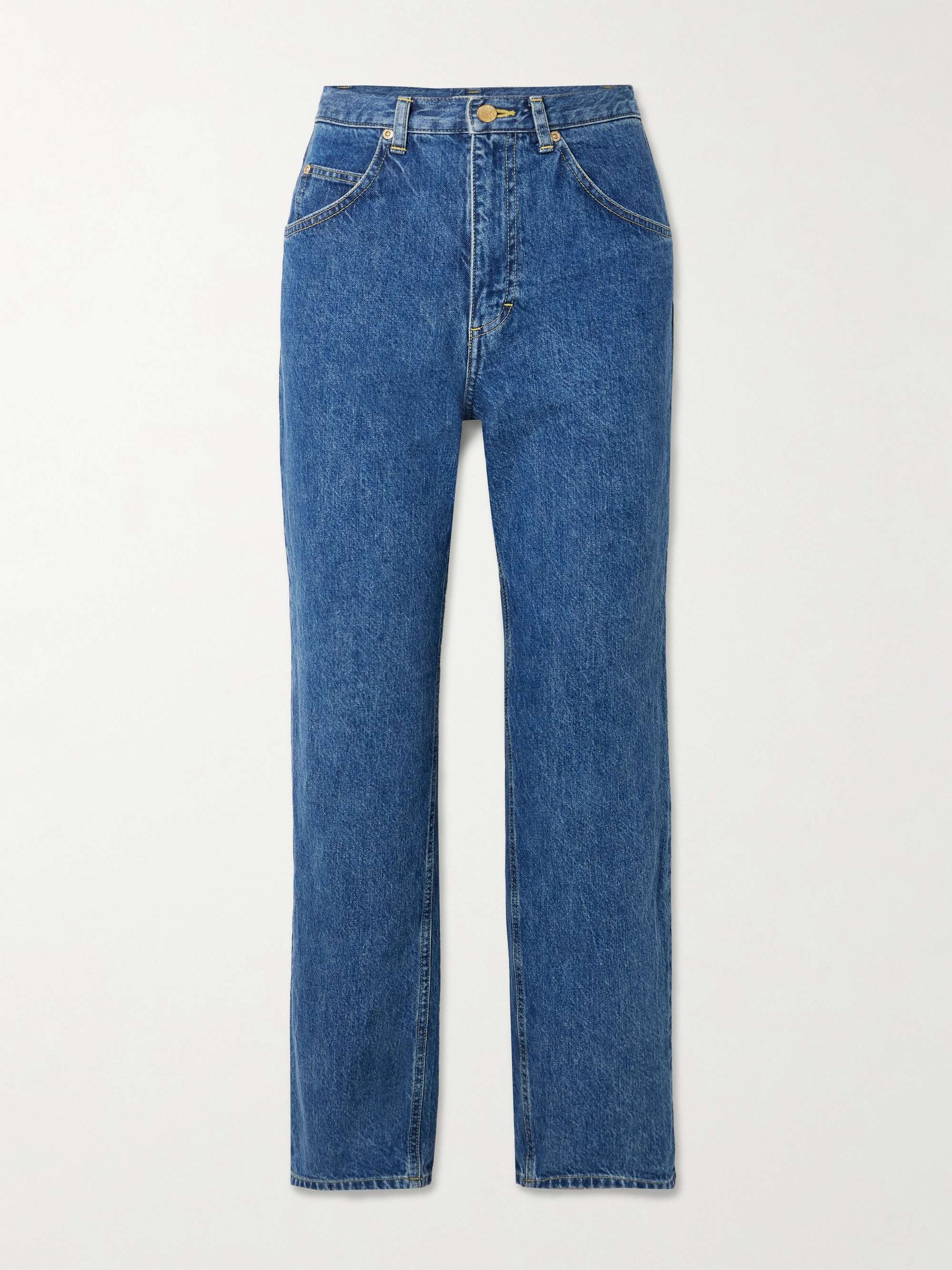 Jordi high-rise straight-leg jeans view