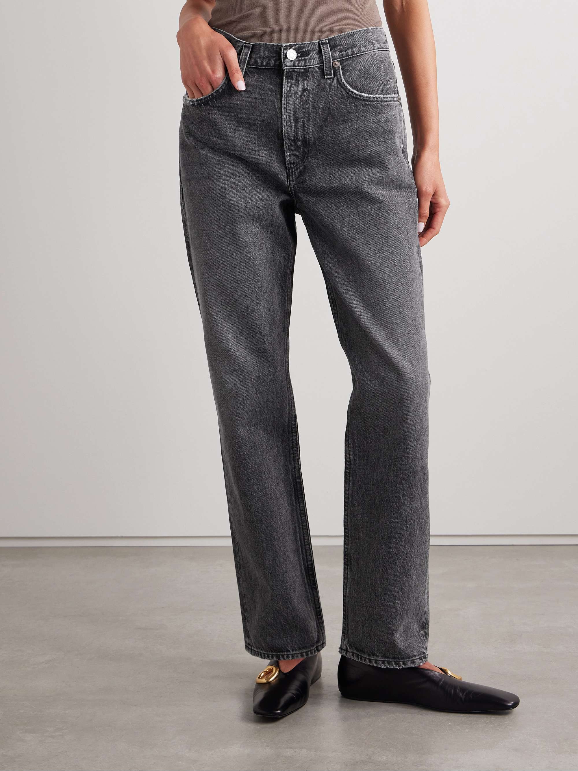Valen mid-rise straight-leg jeans view