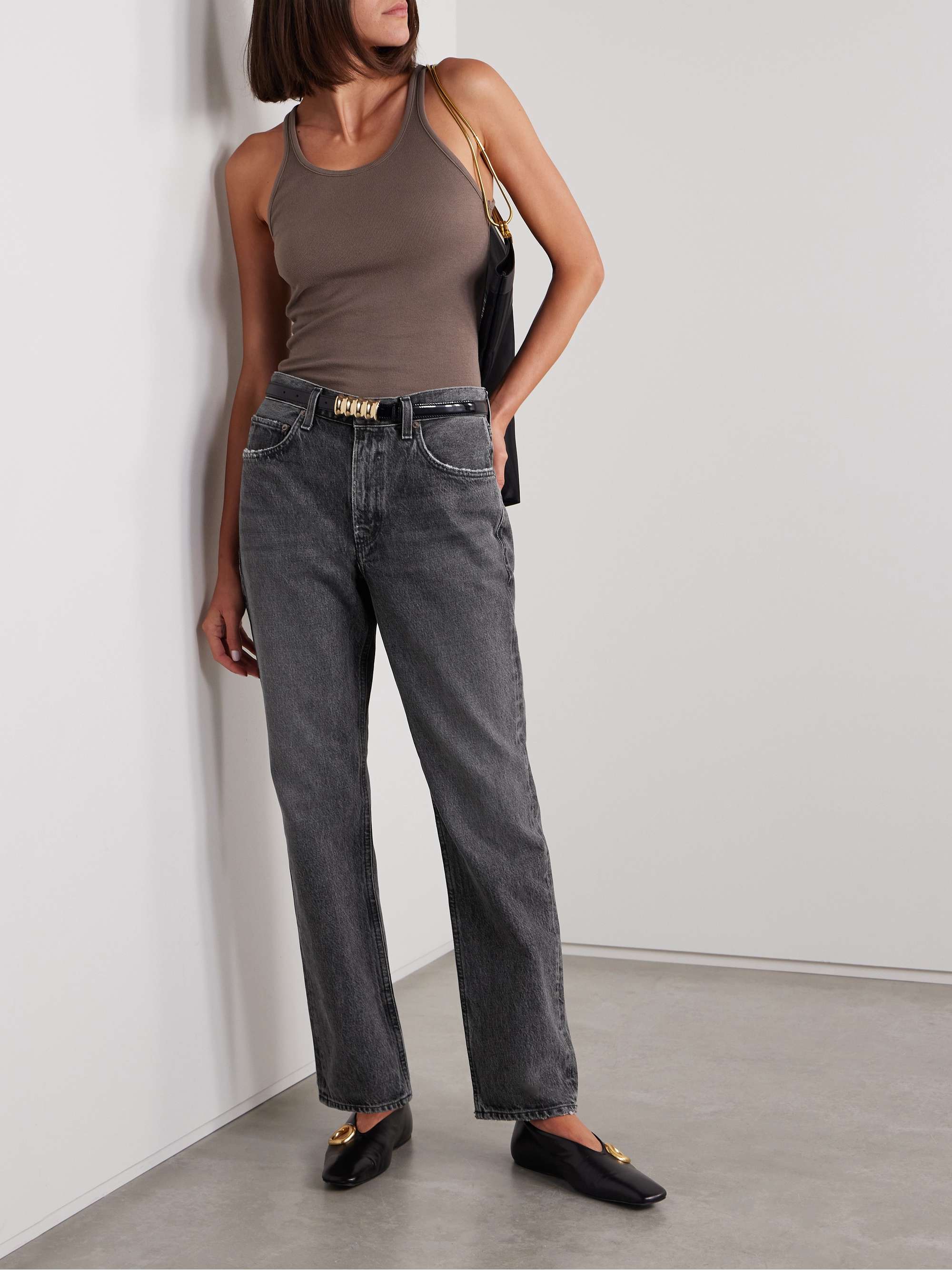 Valen mid-rise straight-leg jeans view