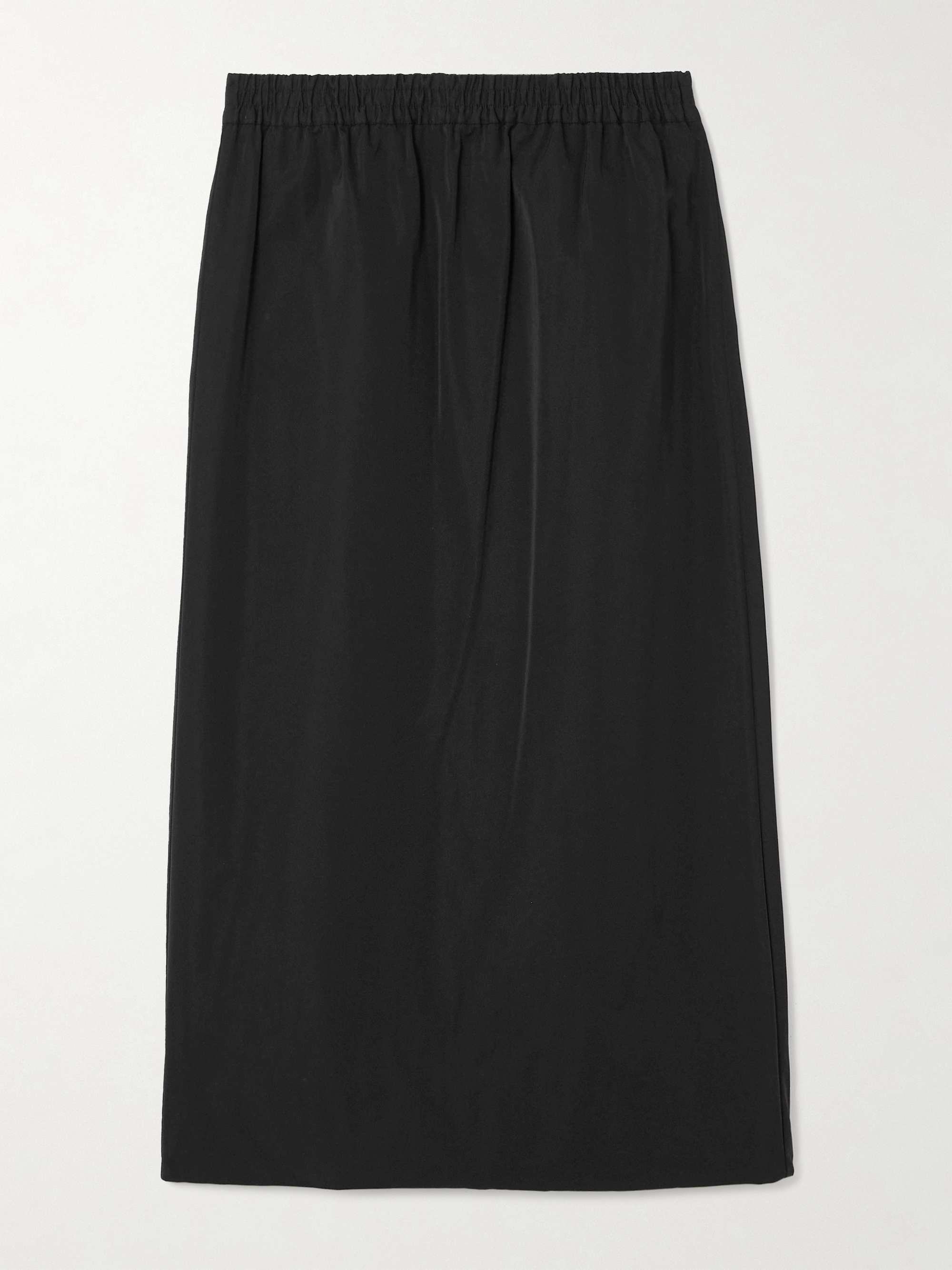 Satin midi skirt view