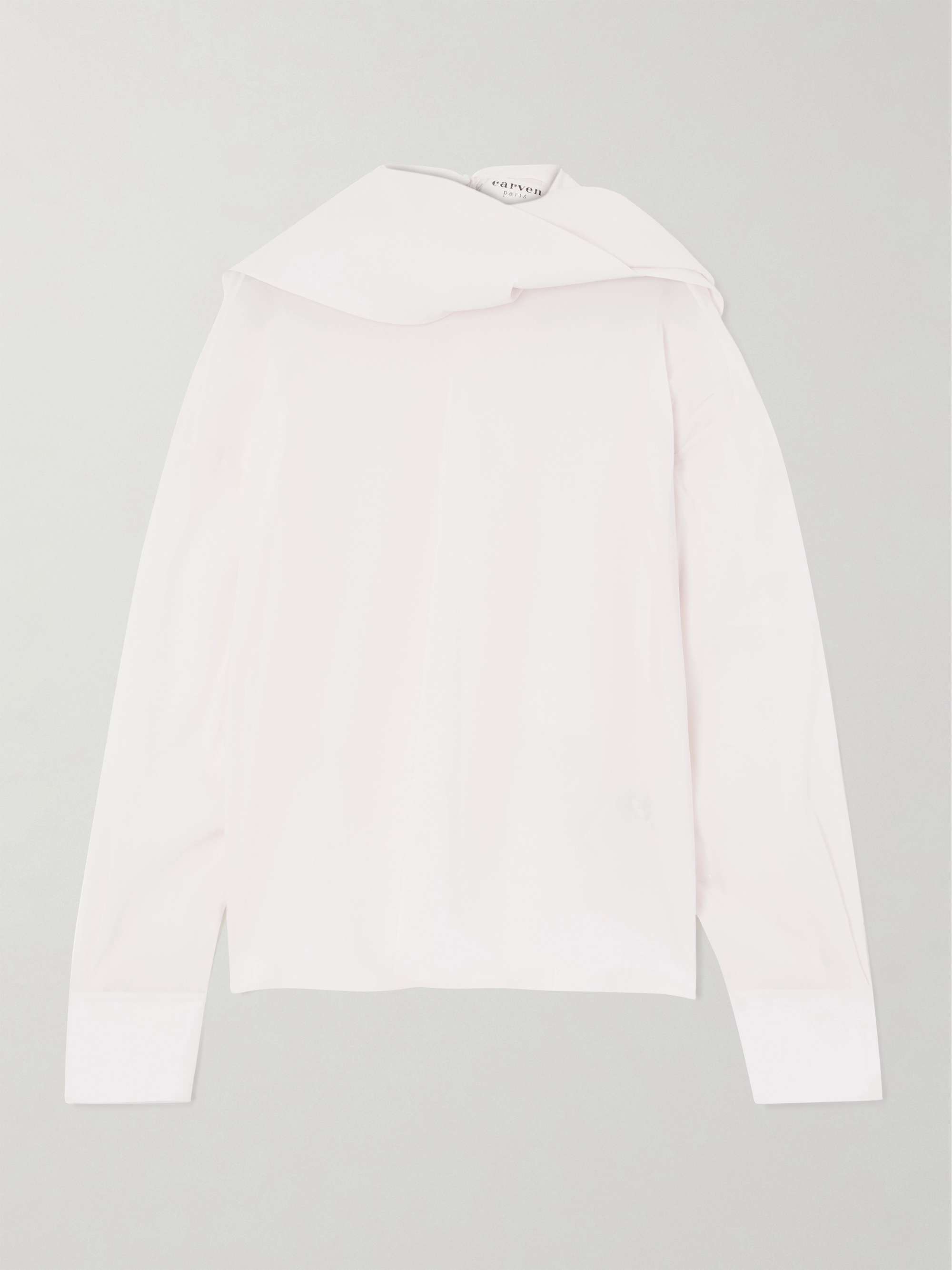 Scarf-detailed voile blouse view