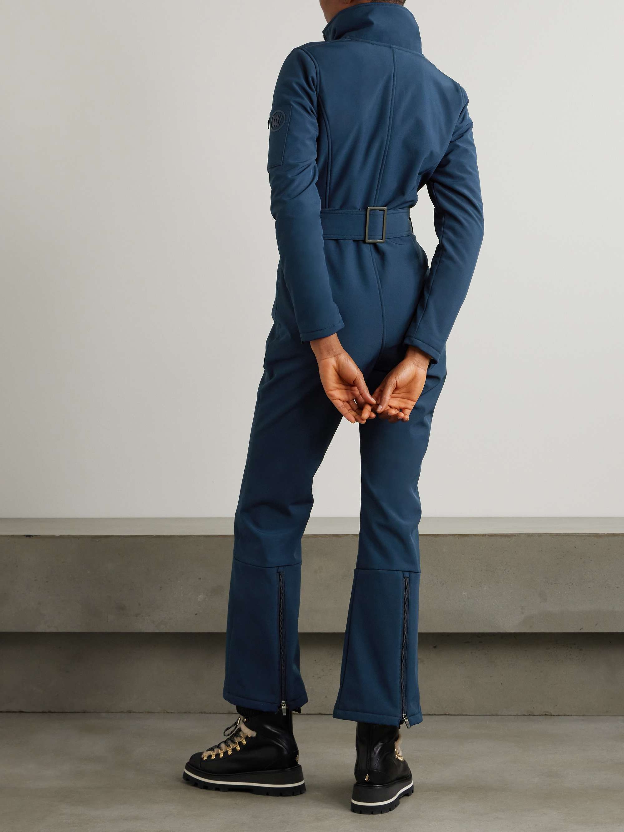 Tyn belted stretch-jersey jumpsuit view