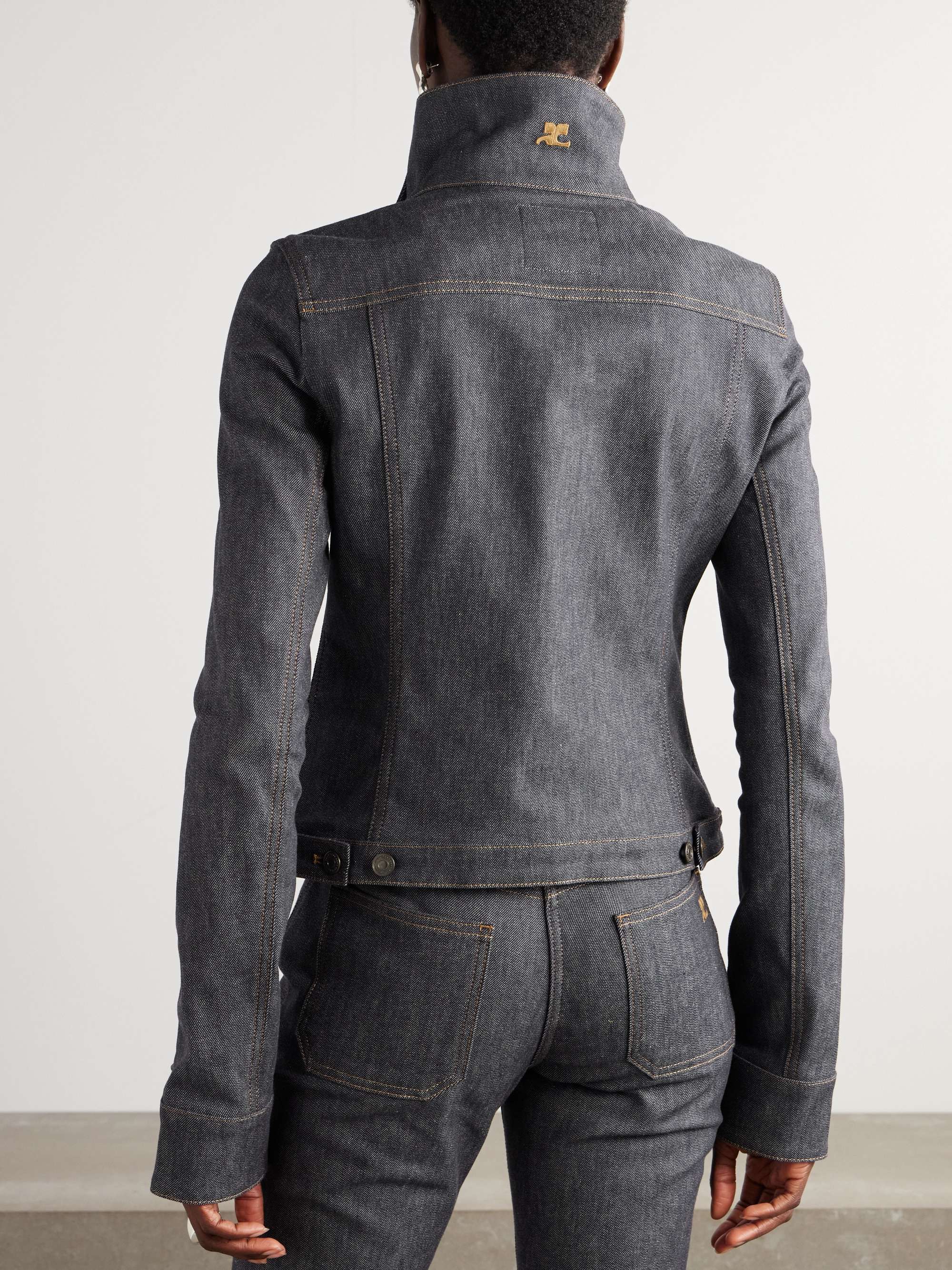 Convertible denim jacket view