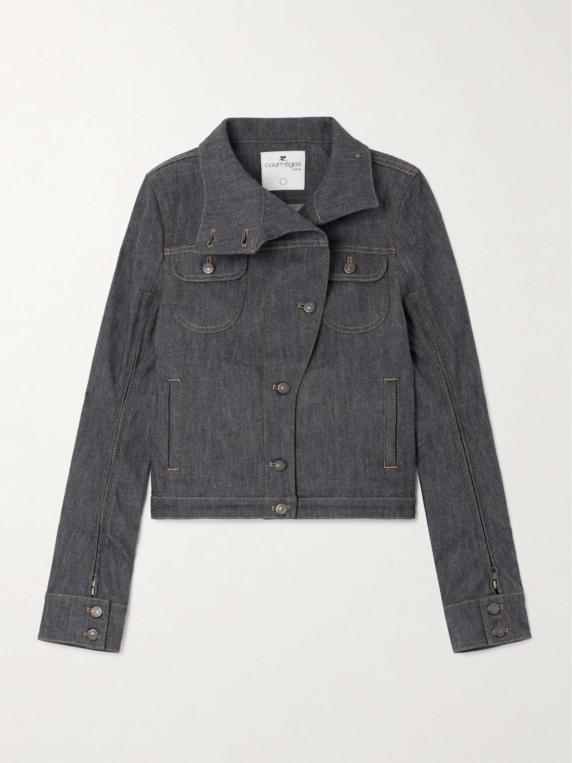 Convertible denim jacket view