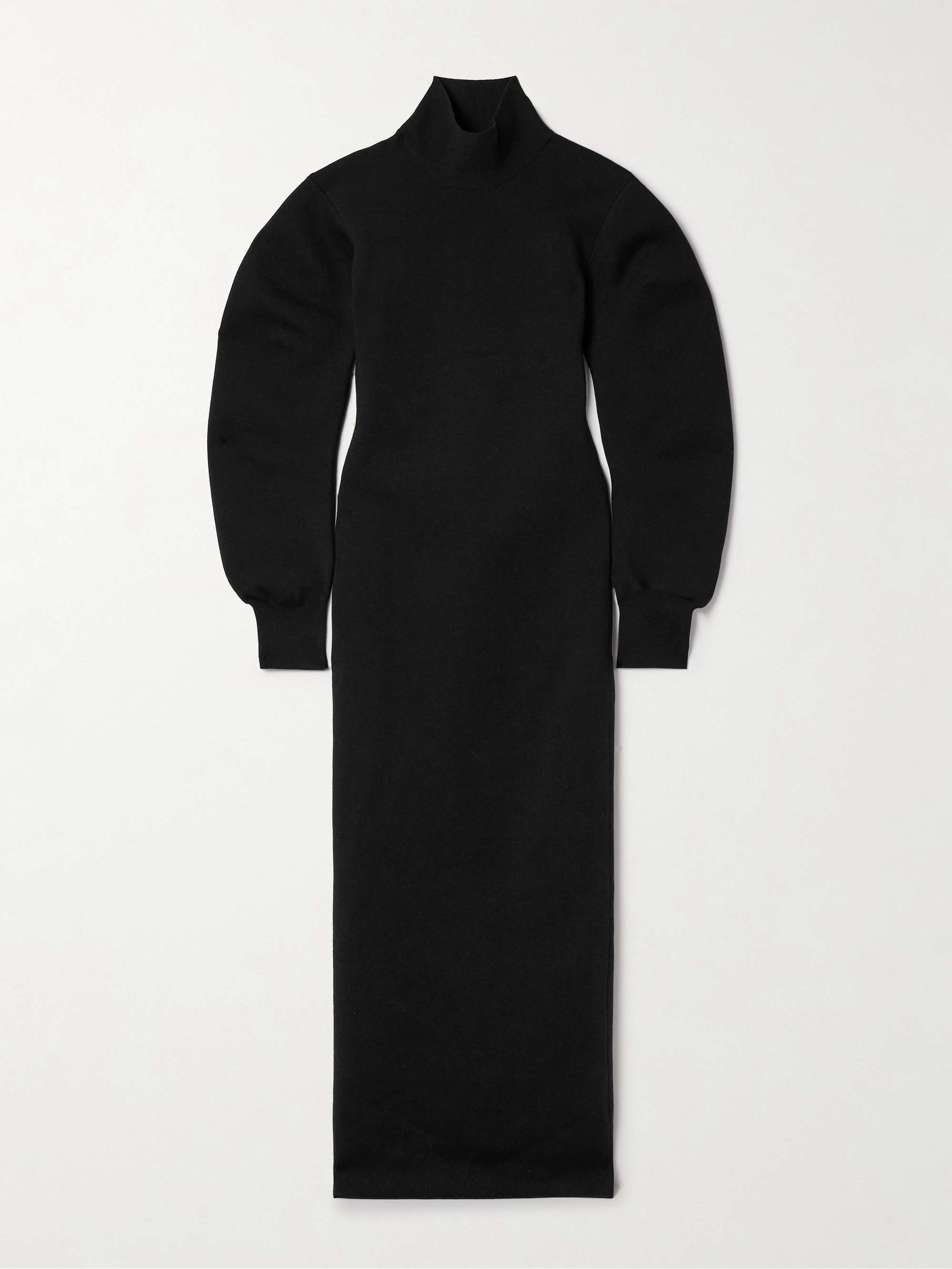 Storm wool-blend turtleneck midi dress view