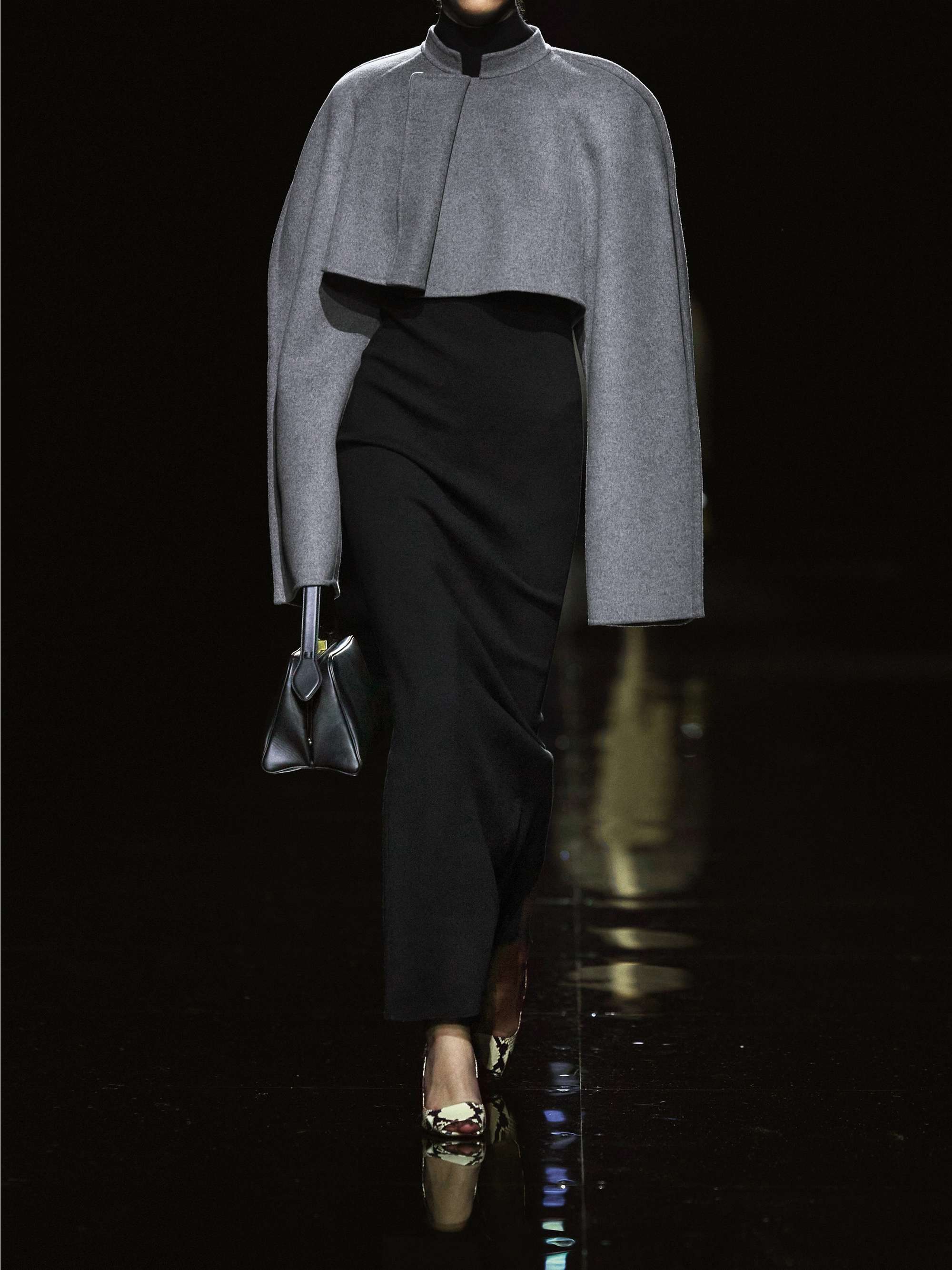 Storm wool-blend turtleneck midi dress view