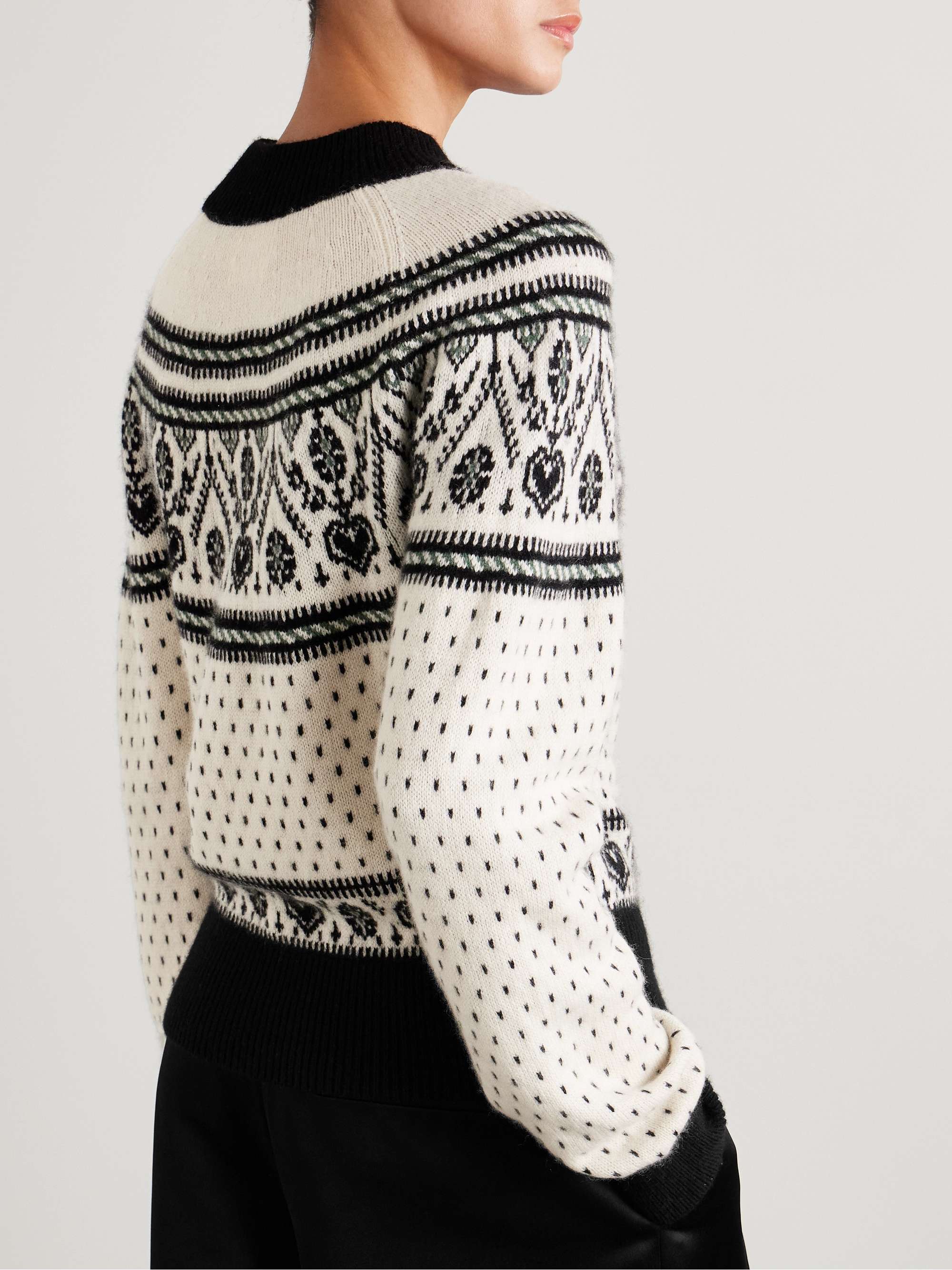 Guy intarsia cashmere-blend sweater view