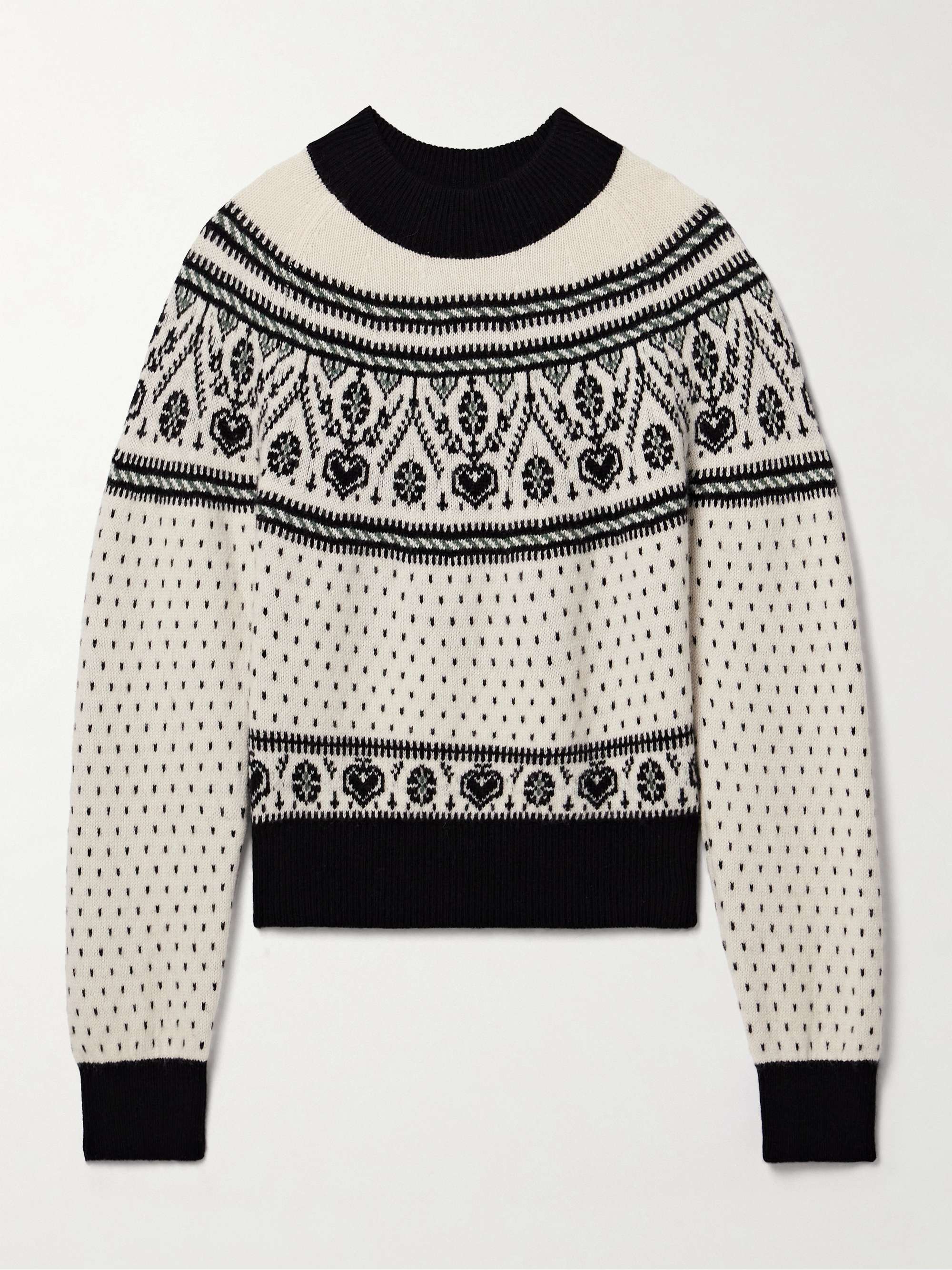Guy intarsia cashmere-blend sweater view