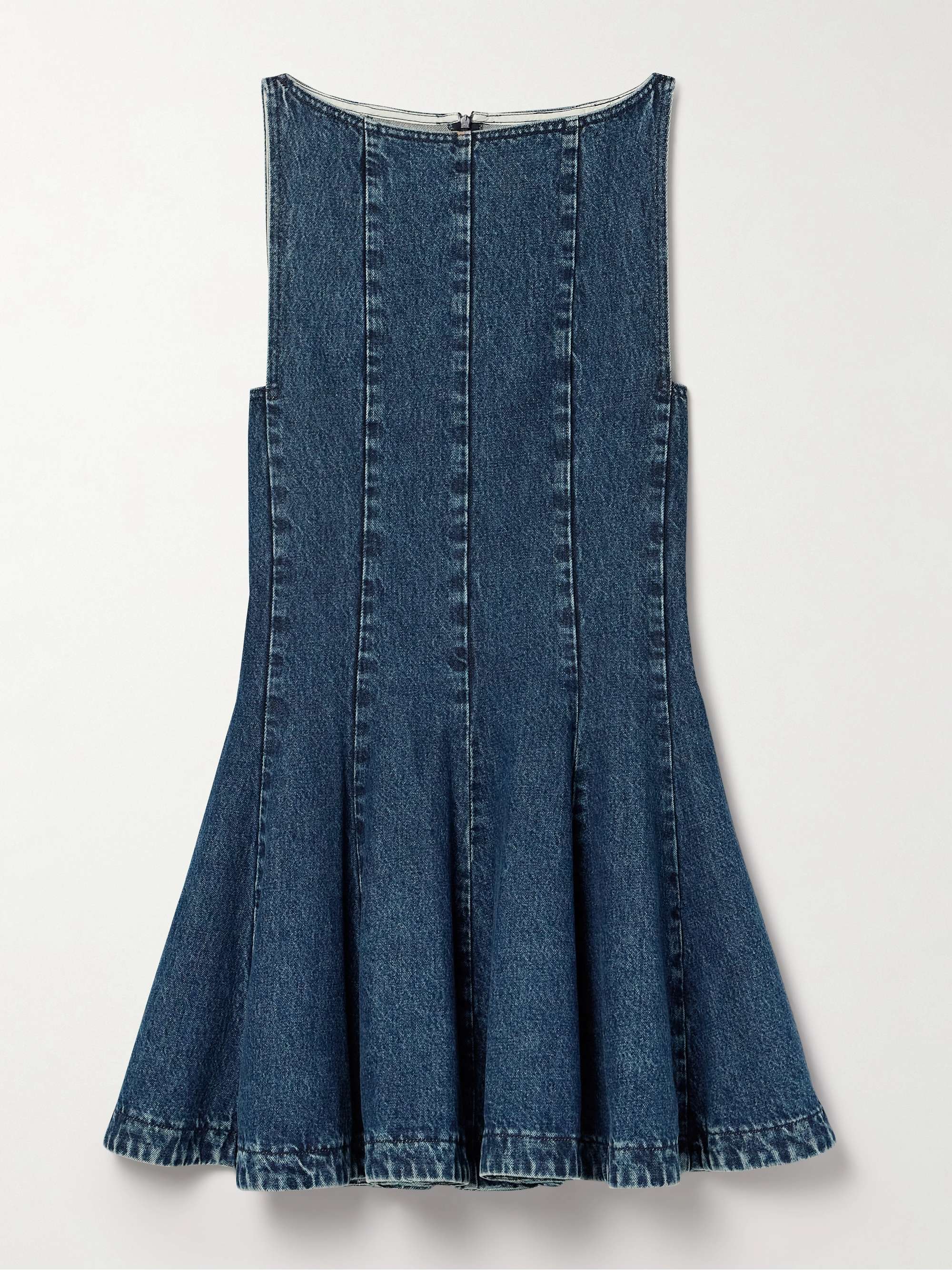 Mags paneled denim mini dress view