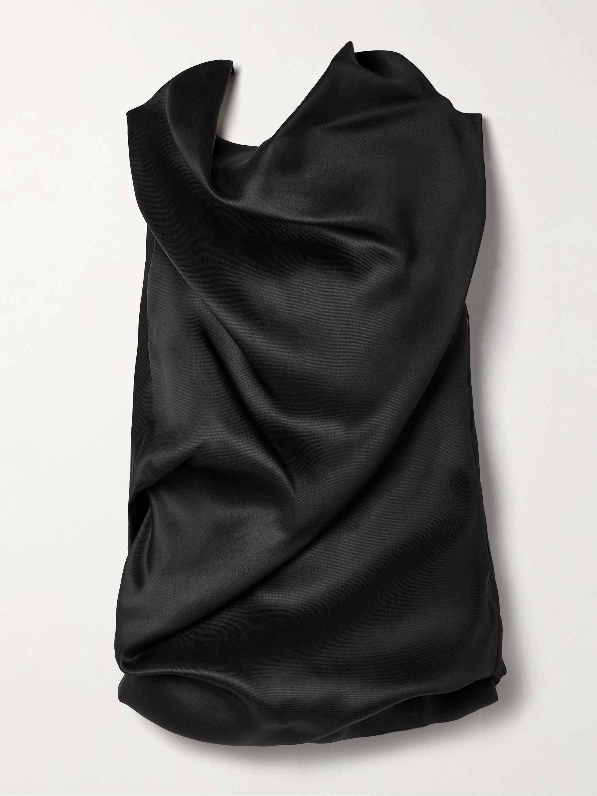 Luola draped silk-gazar blouse view