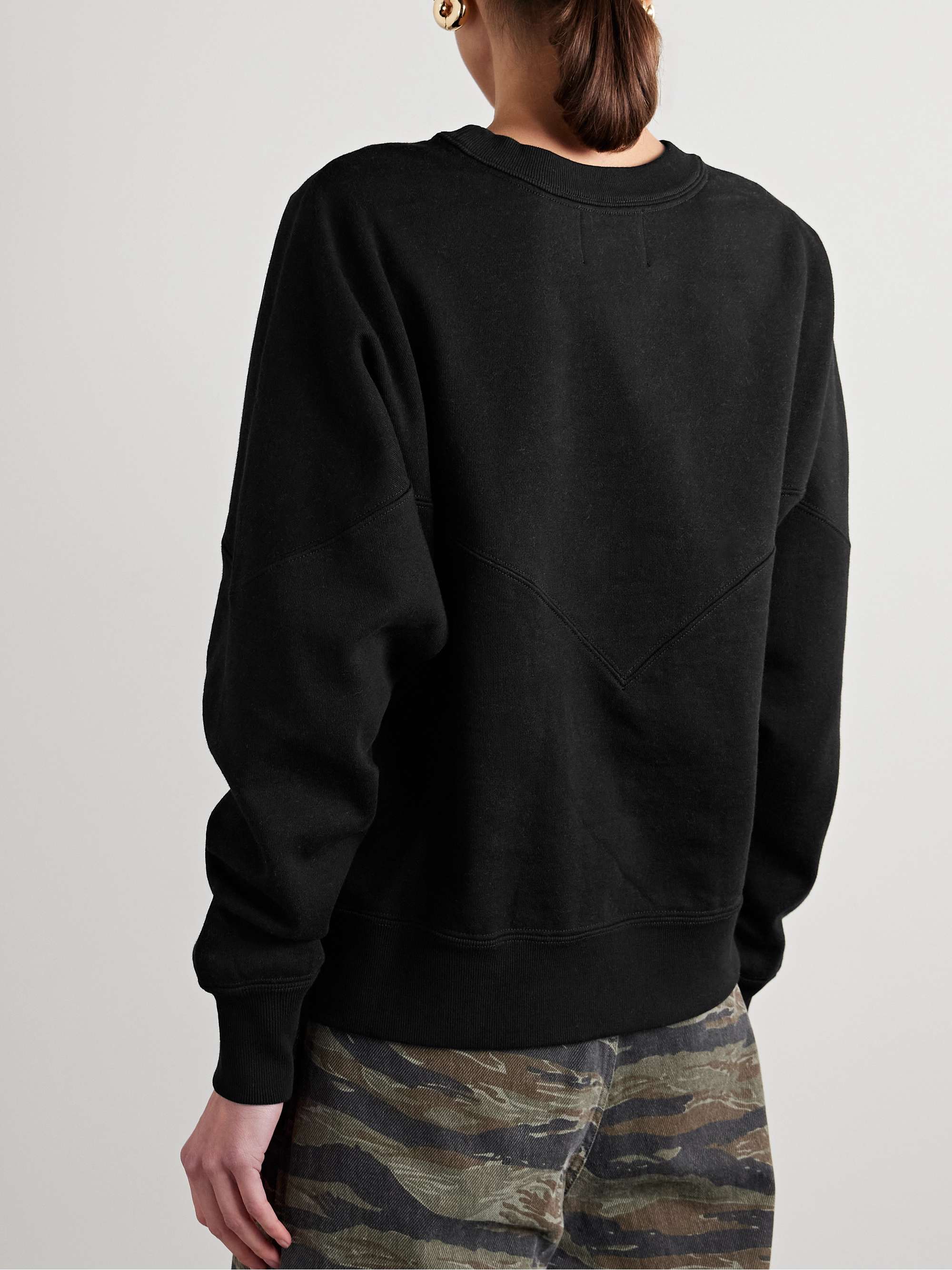Houston glittered cotton-blend jersey sweatshirt view