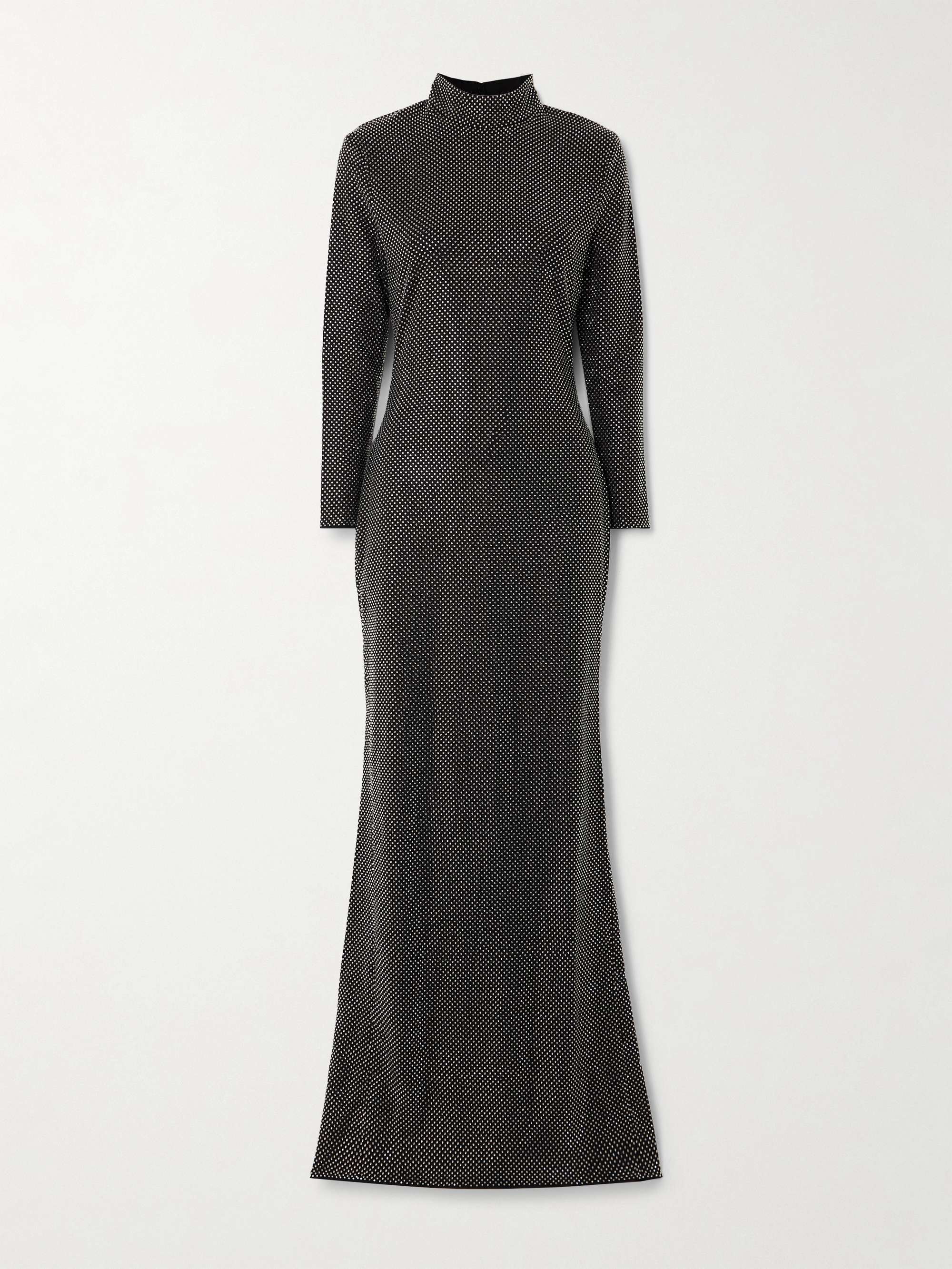 Vivienne crystal-embellished crepe gown view